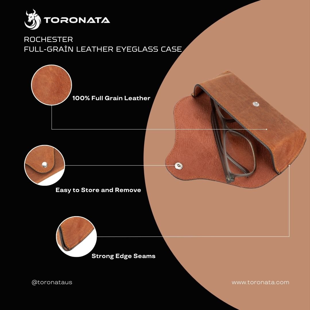 Discover Toronata's Rochester Full-Grain Leather Eyeglass Case - TORONATA