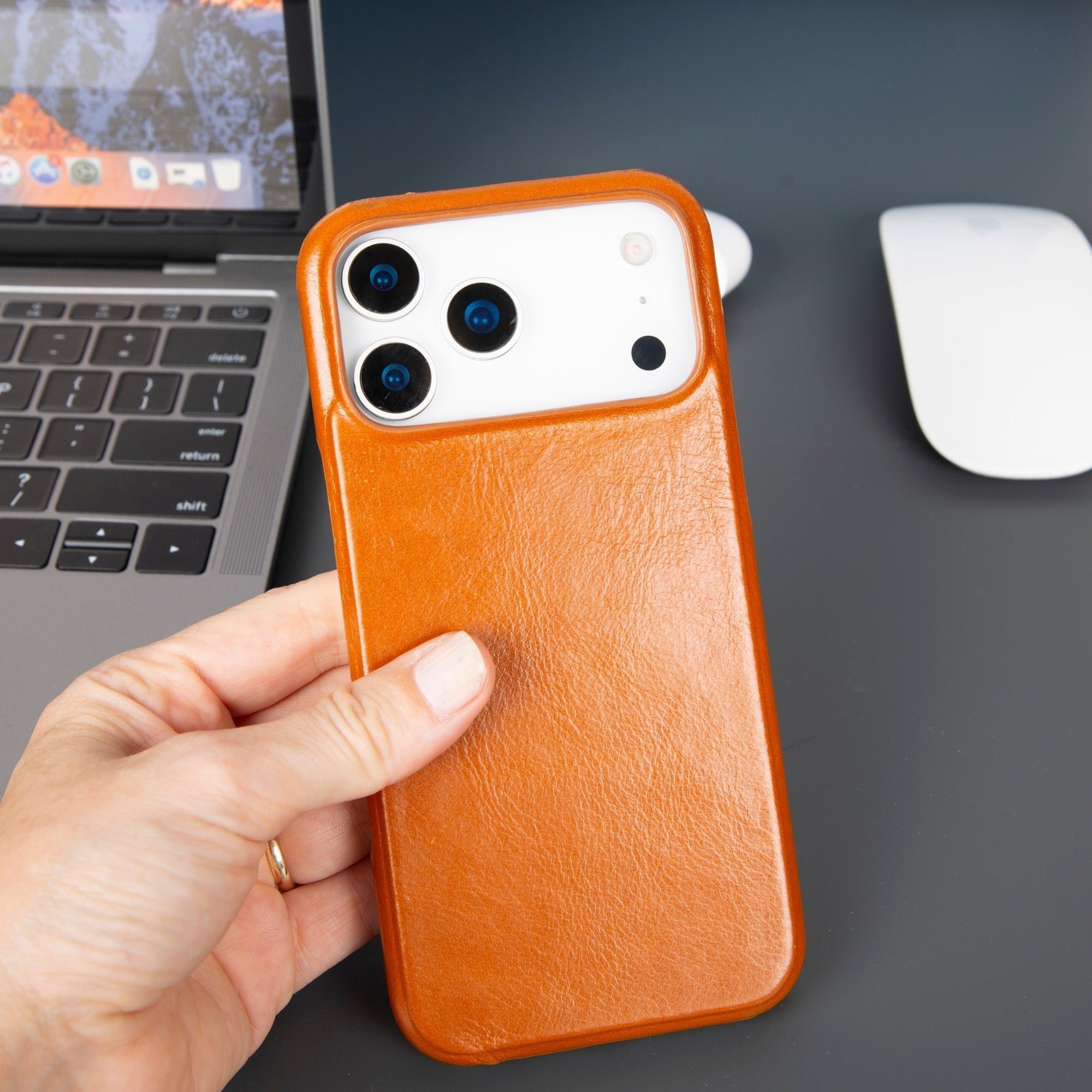 Handmade Leather iPhone 17 Pro Wallet Case | TORONATA Handmade Leather iPhone 17 Pro Wallet Case | TORONATA