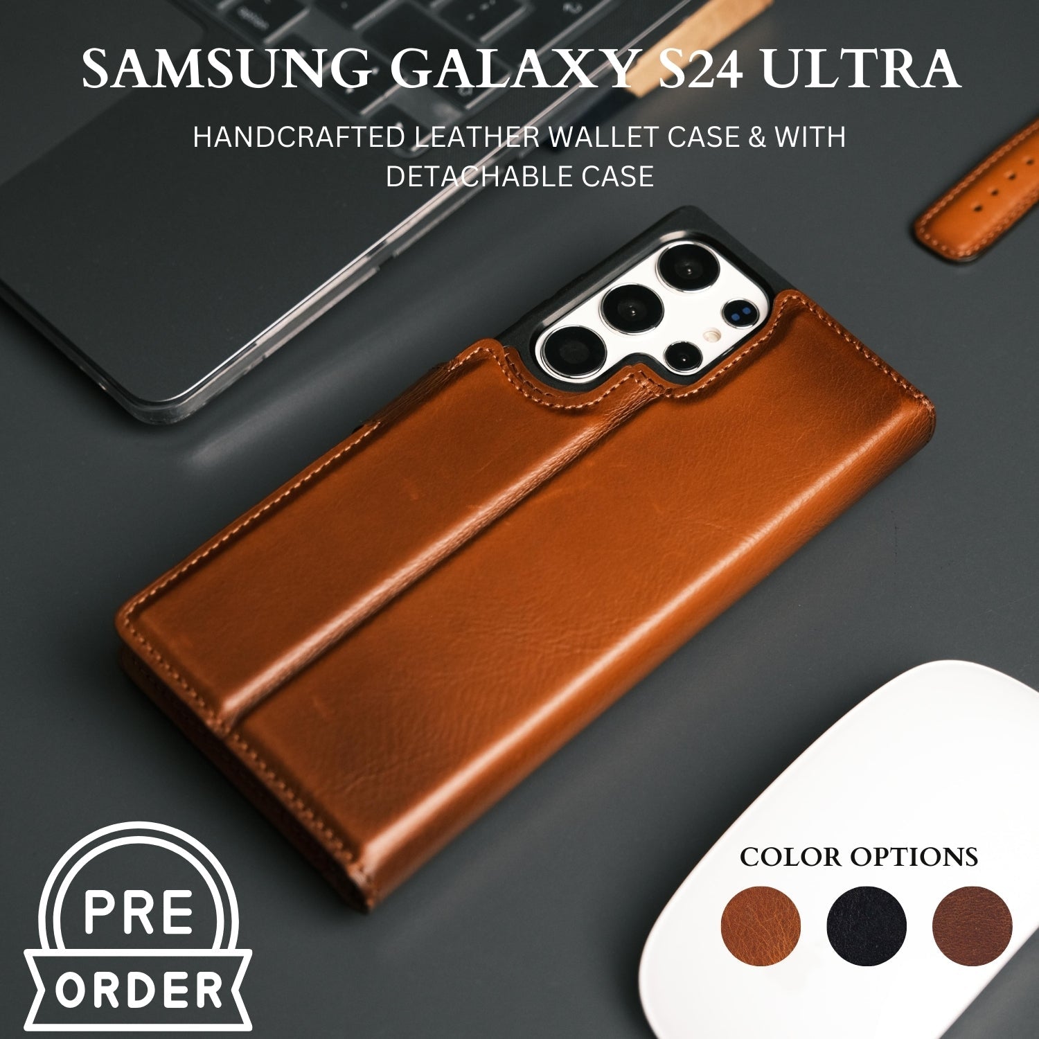 Toronata's Leather Samsung Galaxy S24 Ultra Wallet Case