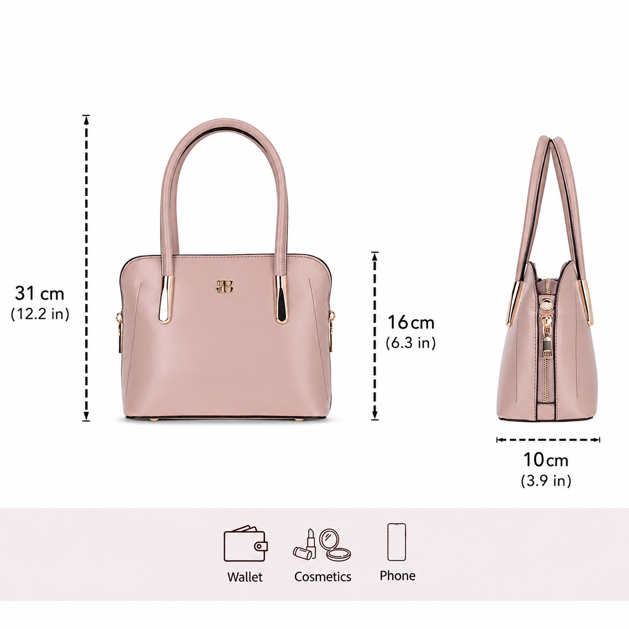 Belmont Satchel Handbag & Crossbody Purse -