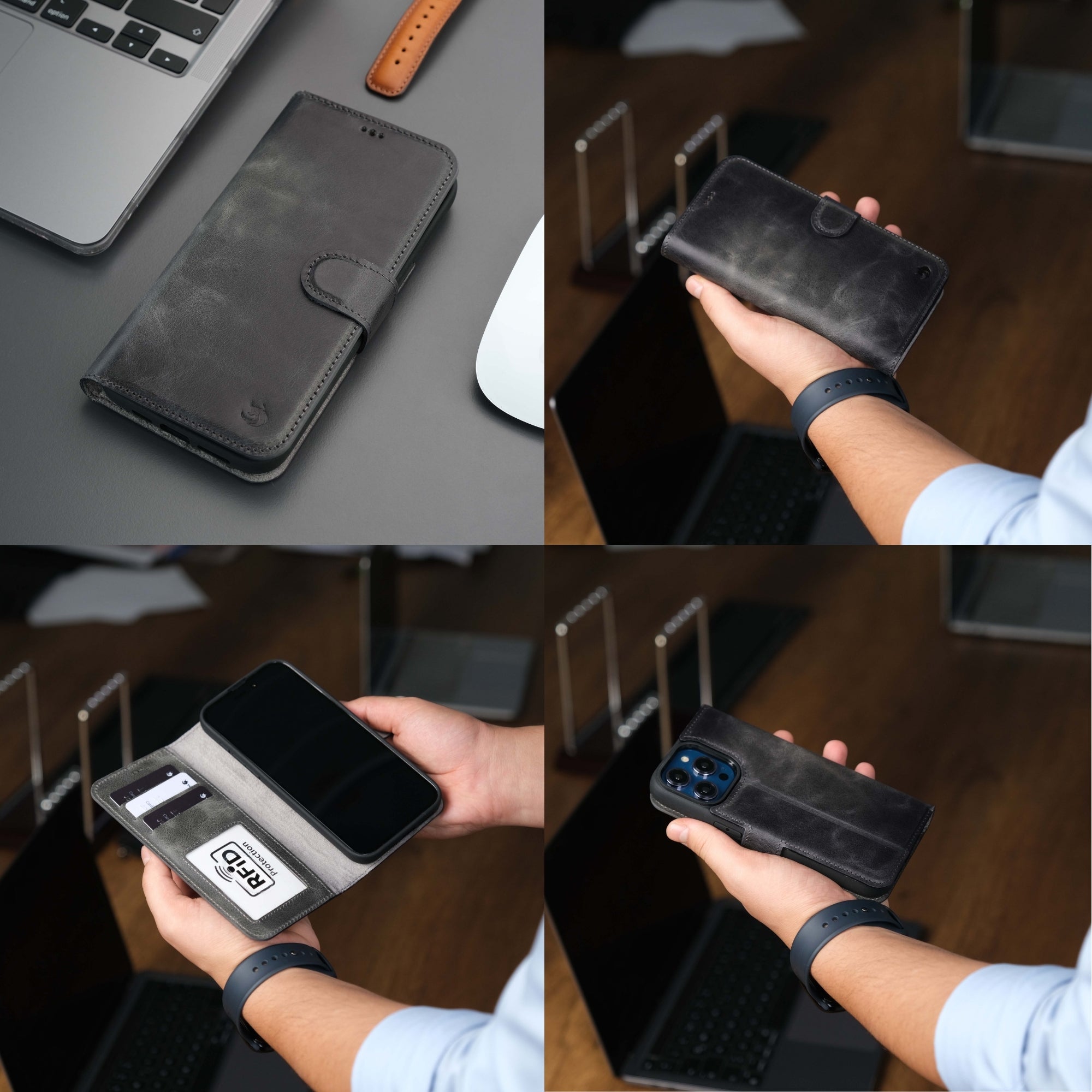 Casper iPhone 16 Pro Wallet Case Leather MagSafe - TORONATA -