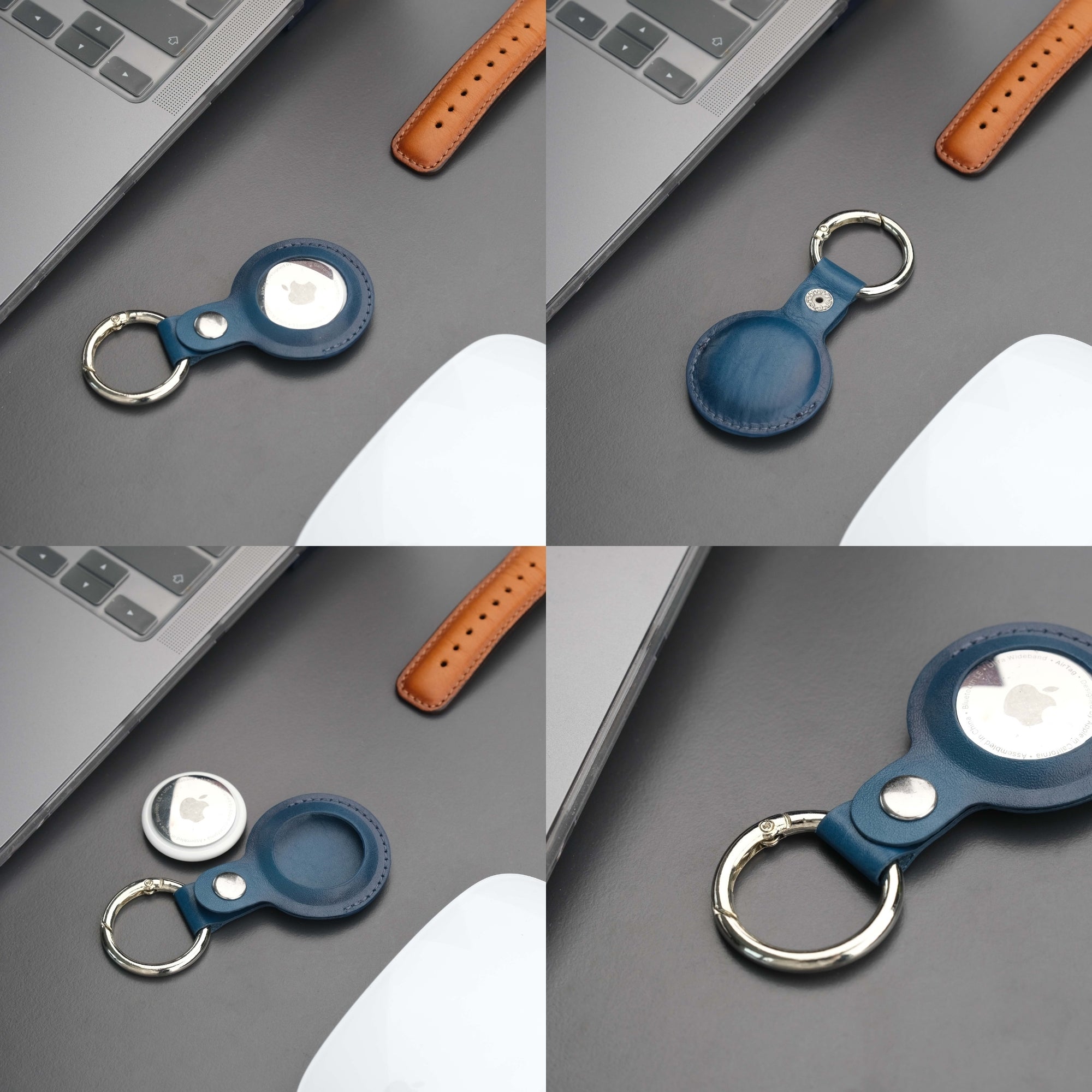 saratoga leather airtag holder - toronata -