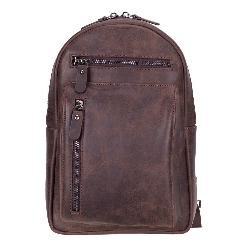 Blake Leather Crossbody Bag - TORONATA - color_ Brown