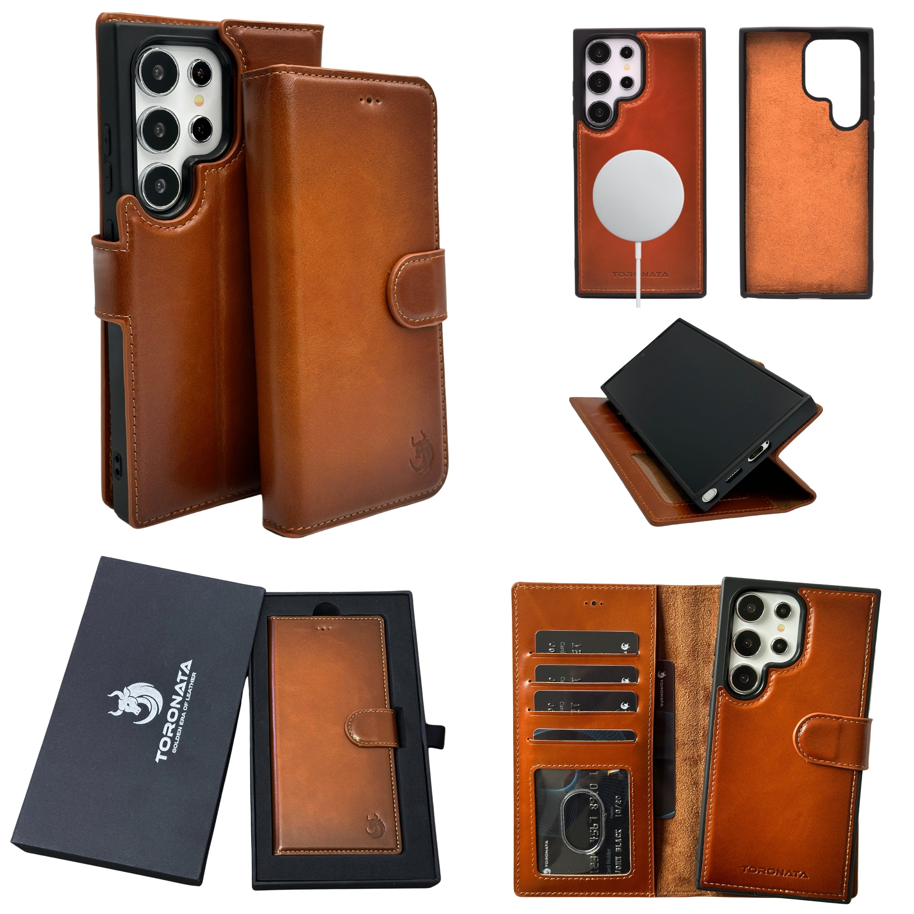 Nevada Samsung Galaxy S24 Ultra Wallet Case - TORONATA - #color_tan