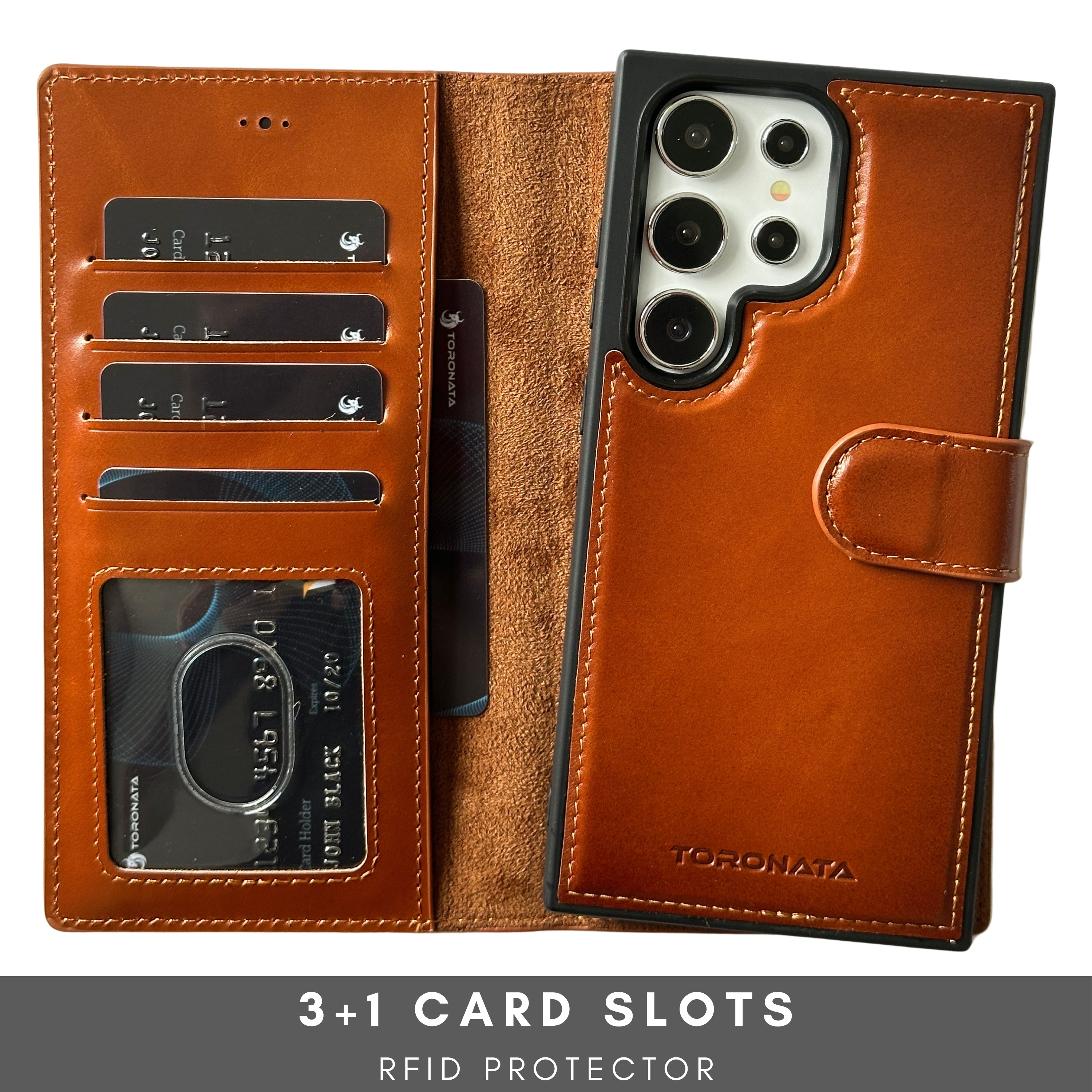Nevada Samsung Galaxy S24 Ultra Wallet Case - TORONATA - #color_tan