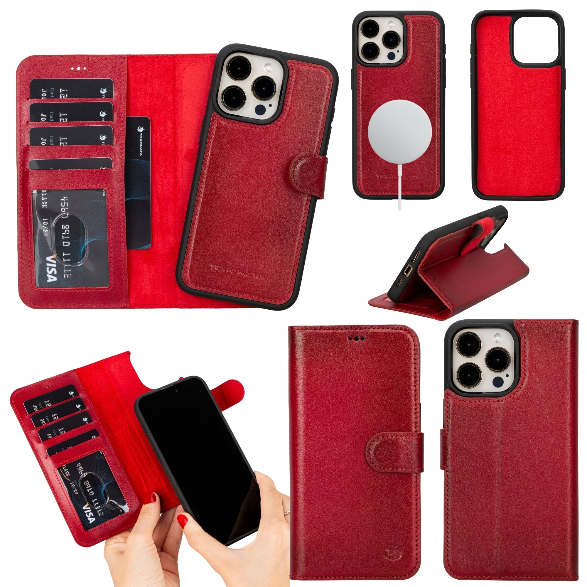 Casper Leather iPhone 15 Pro Wallet Case | MagSafe - TORONATA -