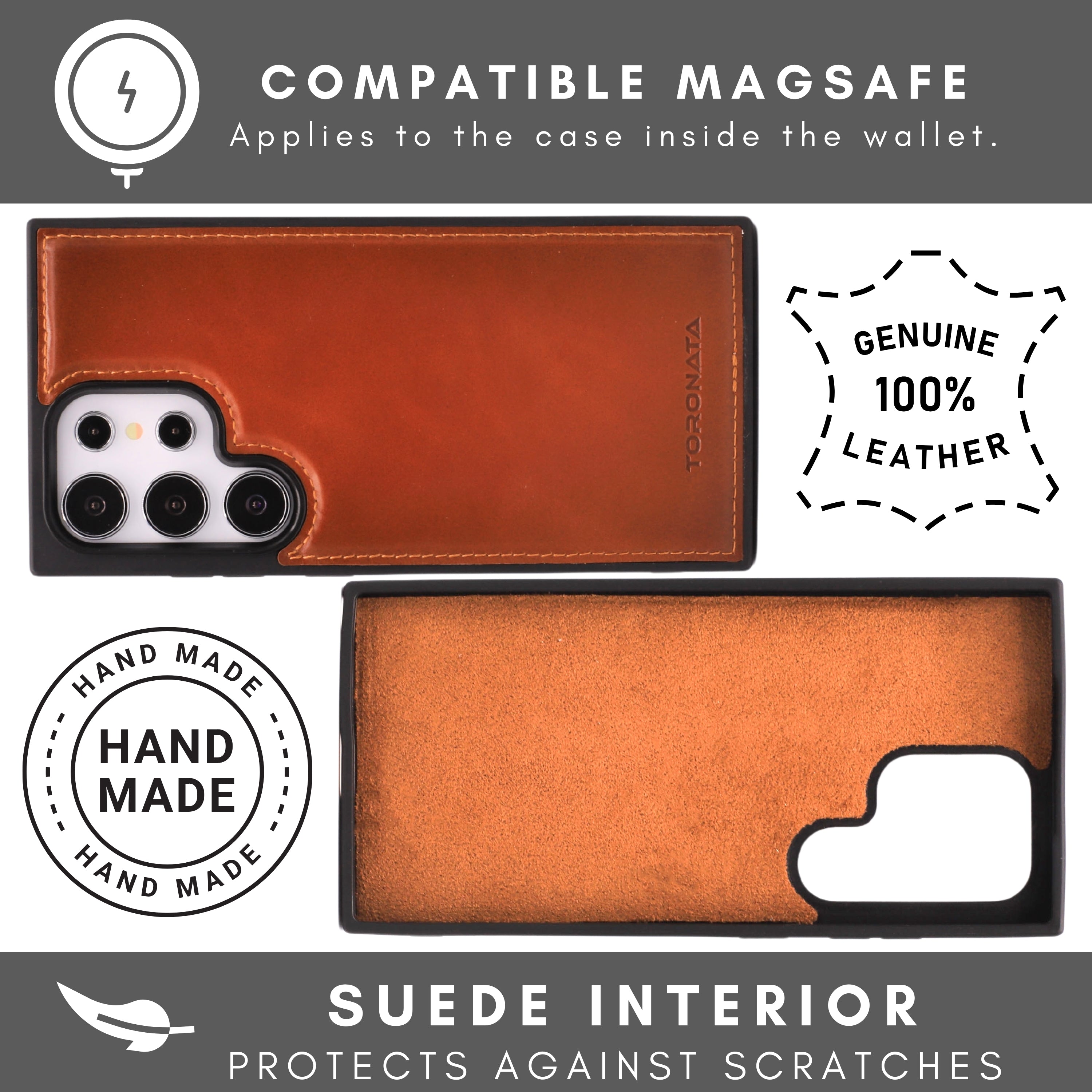 Nevada Samsung Galaxy S24 Ultra Wallet Case - TORONATA - #color_tan