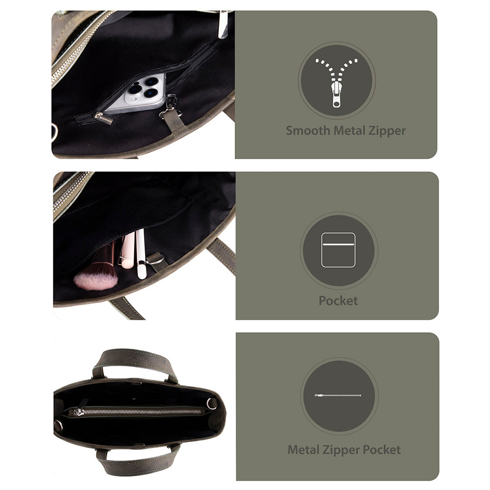 Mesa Leather Tote Bag for Women – Genuine Leather | TORONATA