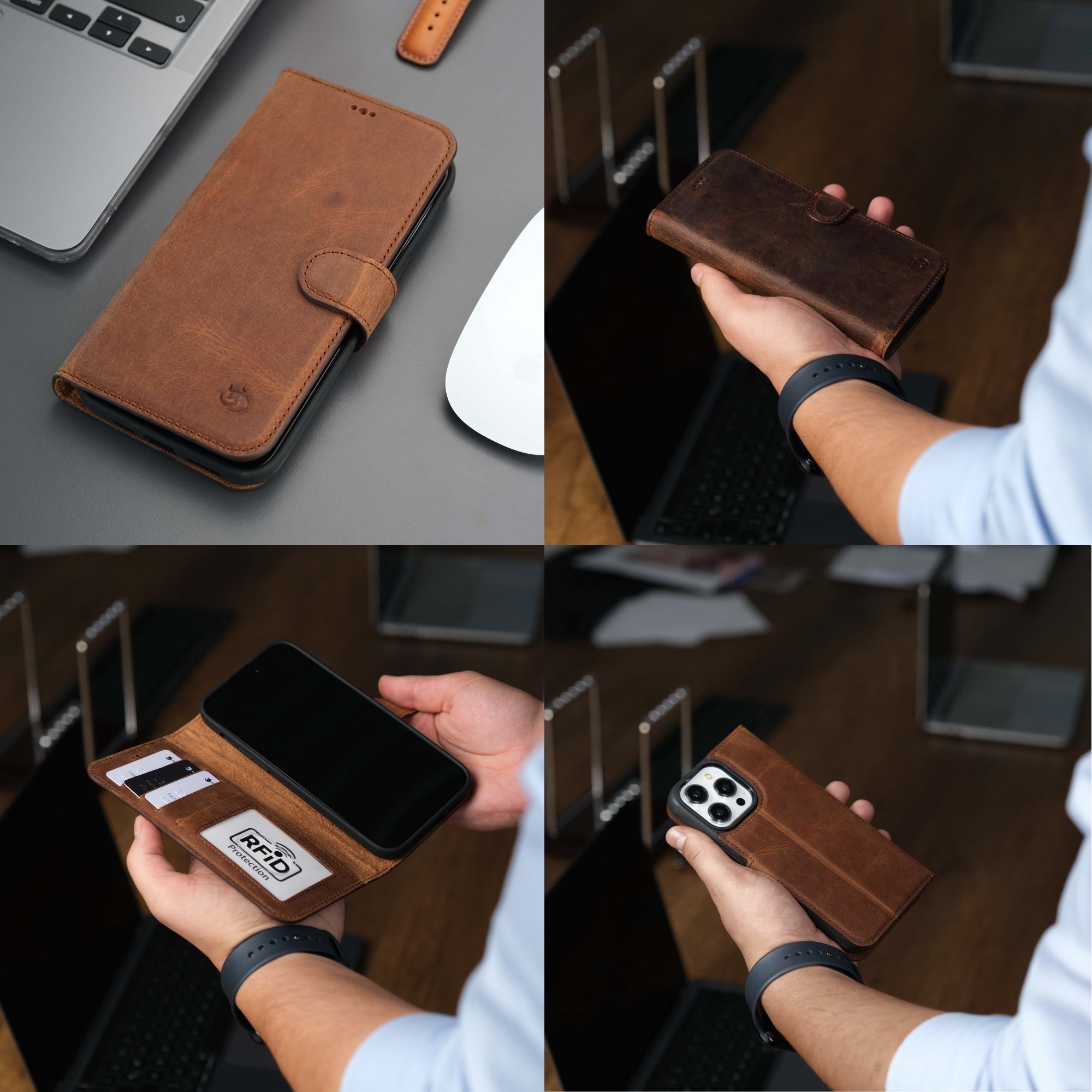 Casper iPhone 16 Pro Wallet Case Leather MagSafe - TORONATA -