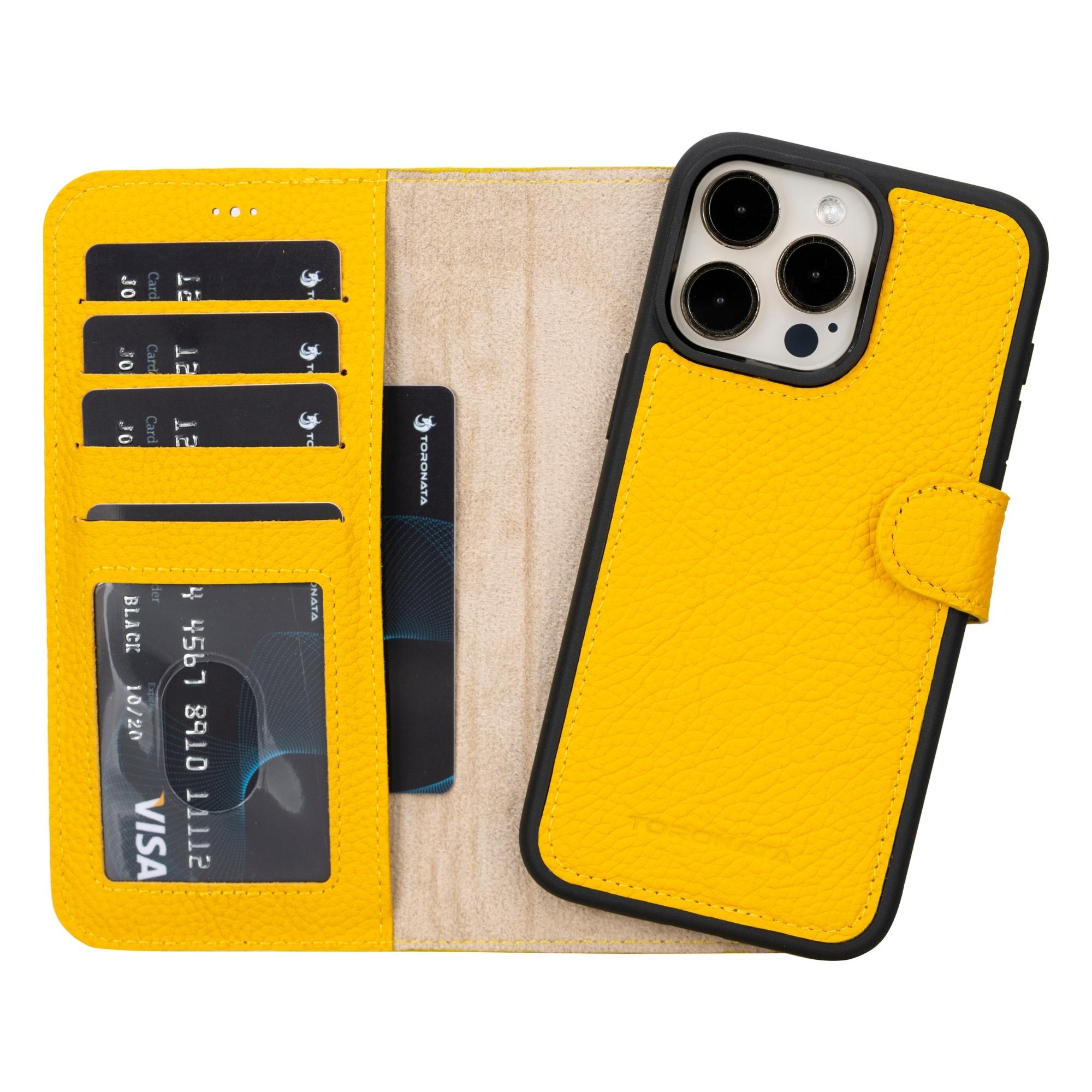 casper iphone 14 series detachable leather wallet case - toronata -