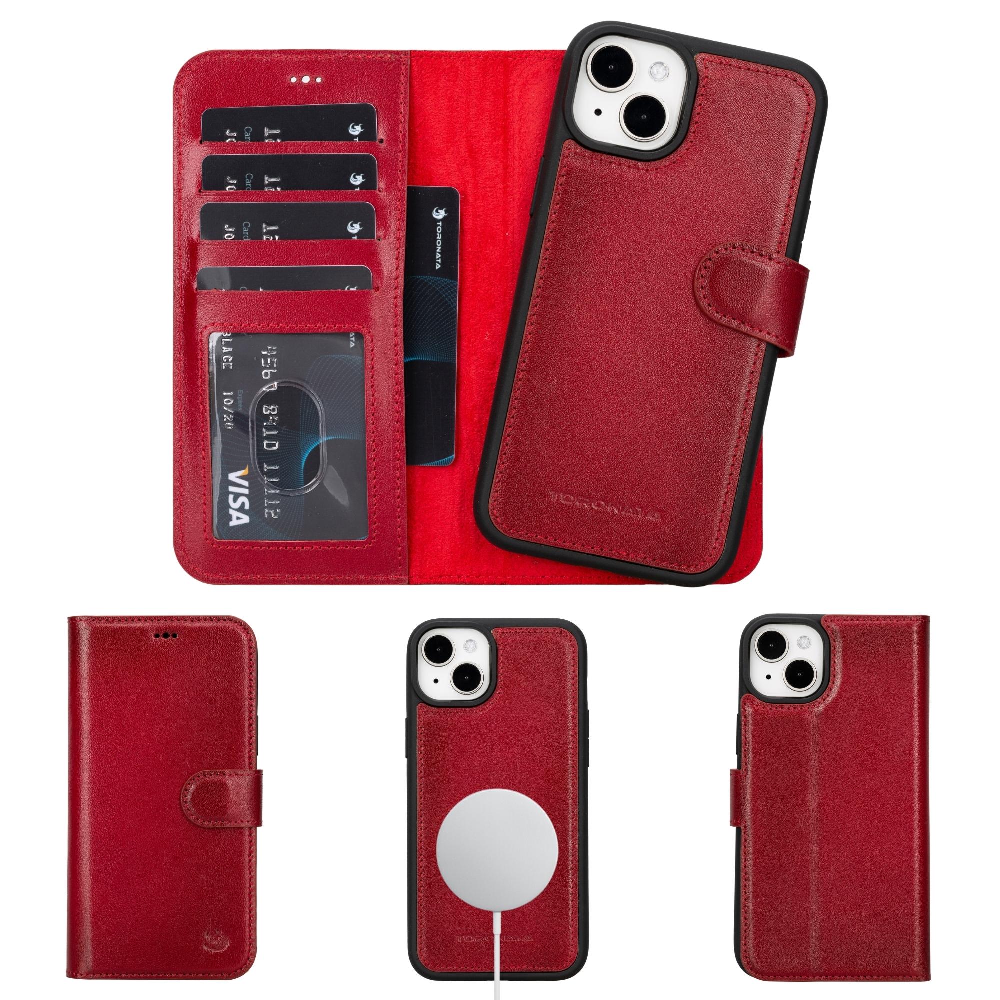 casper iphone 14 series detachable leather wallet case - toronata -