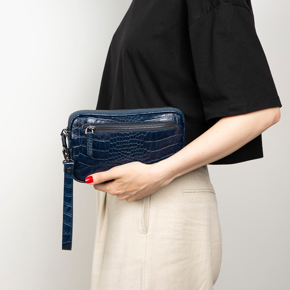 Noma Leather Clutch Bag