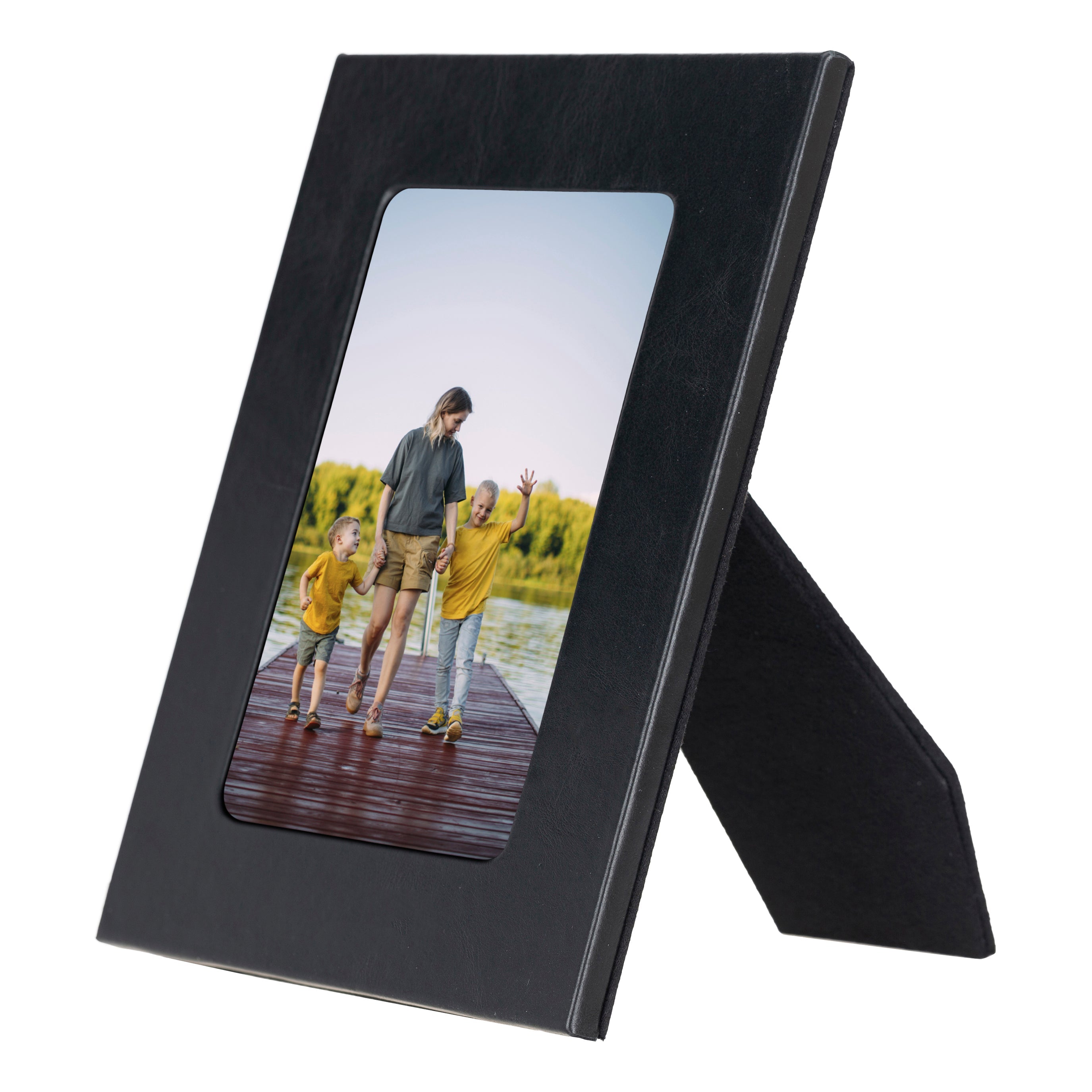 Live Leather Photo Frame - TORONATA - color_ Black