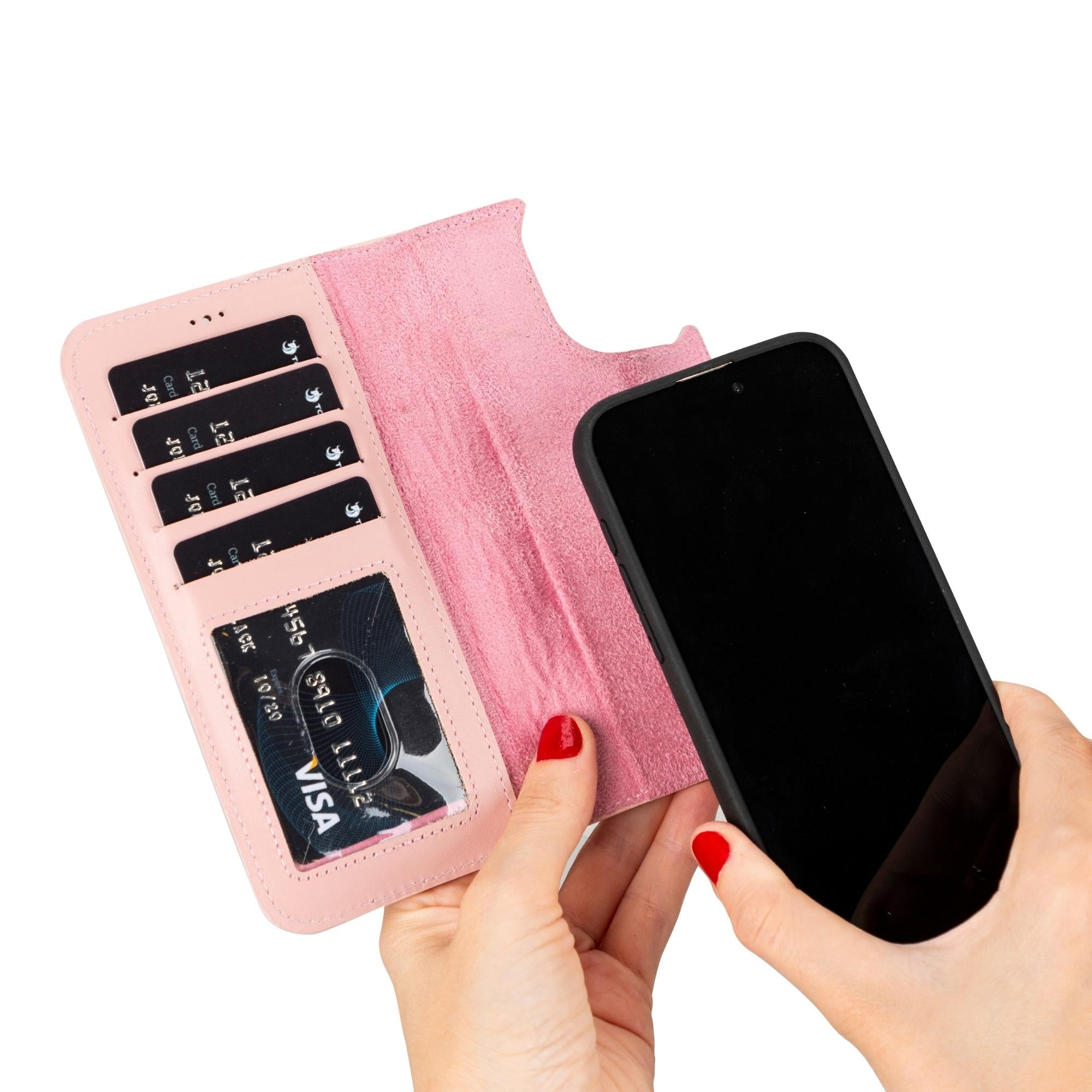 casper iphone 14 series detachable leather wallet case - toronata -