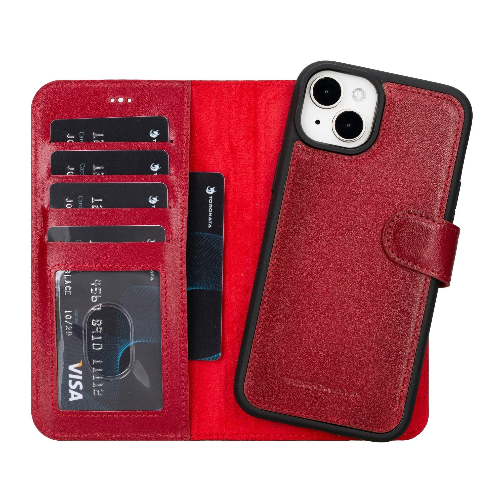 casper iphone 14 series detachable leather wallet case - toronata -