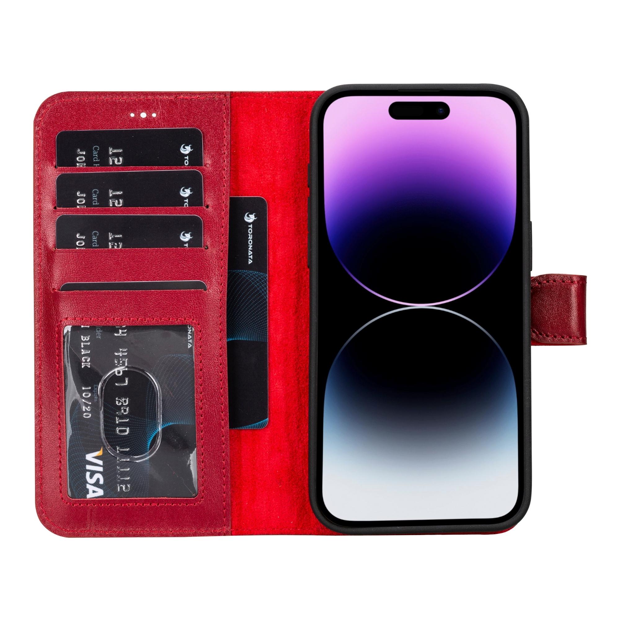 casper iphone 14 series detachable leather wallet case - toronata -