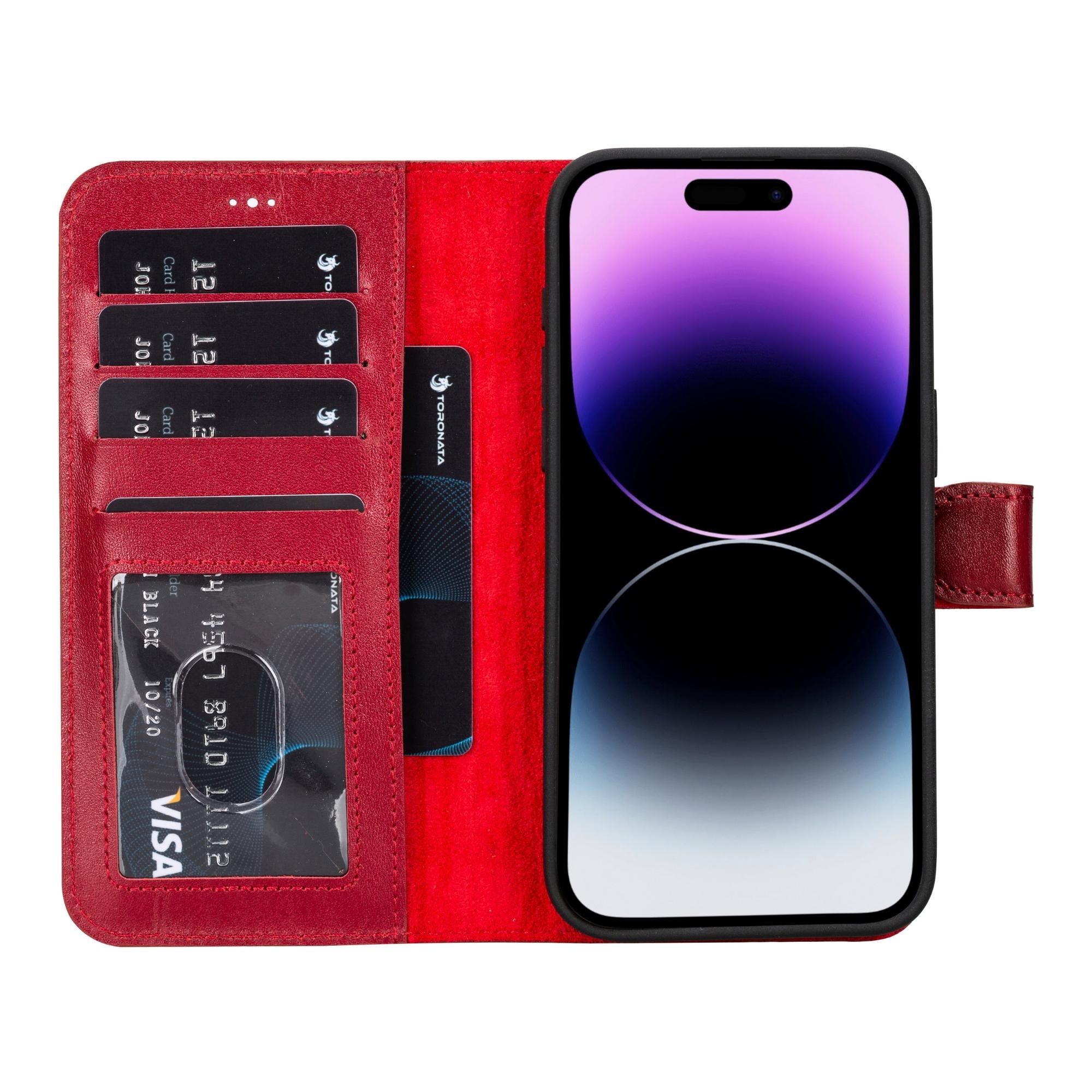 casper iphone 14 series detachable leather wallet case - toronata -