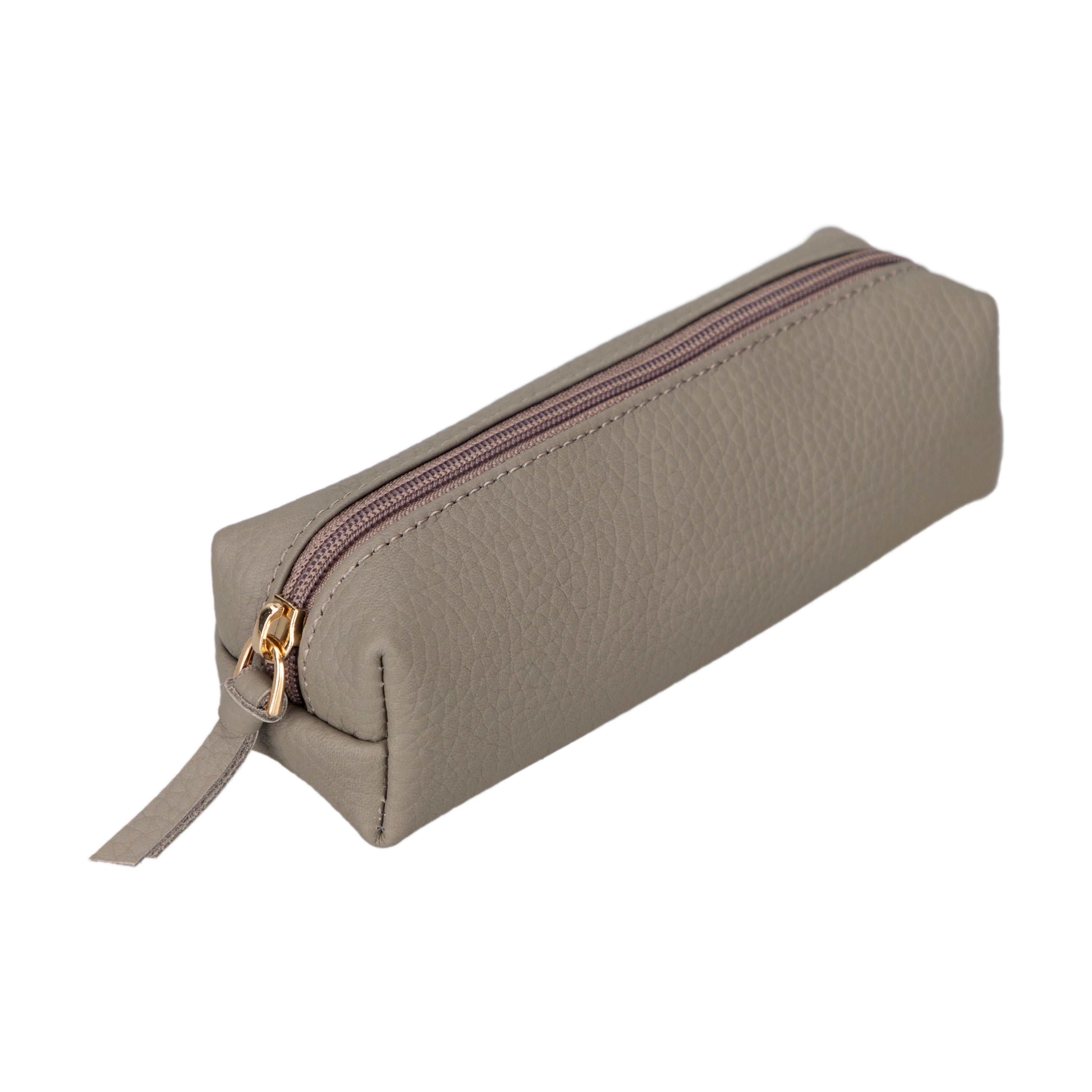 Multibox Leather Pencil Case - TORONATA - color_ Sandy Brown
