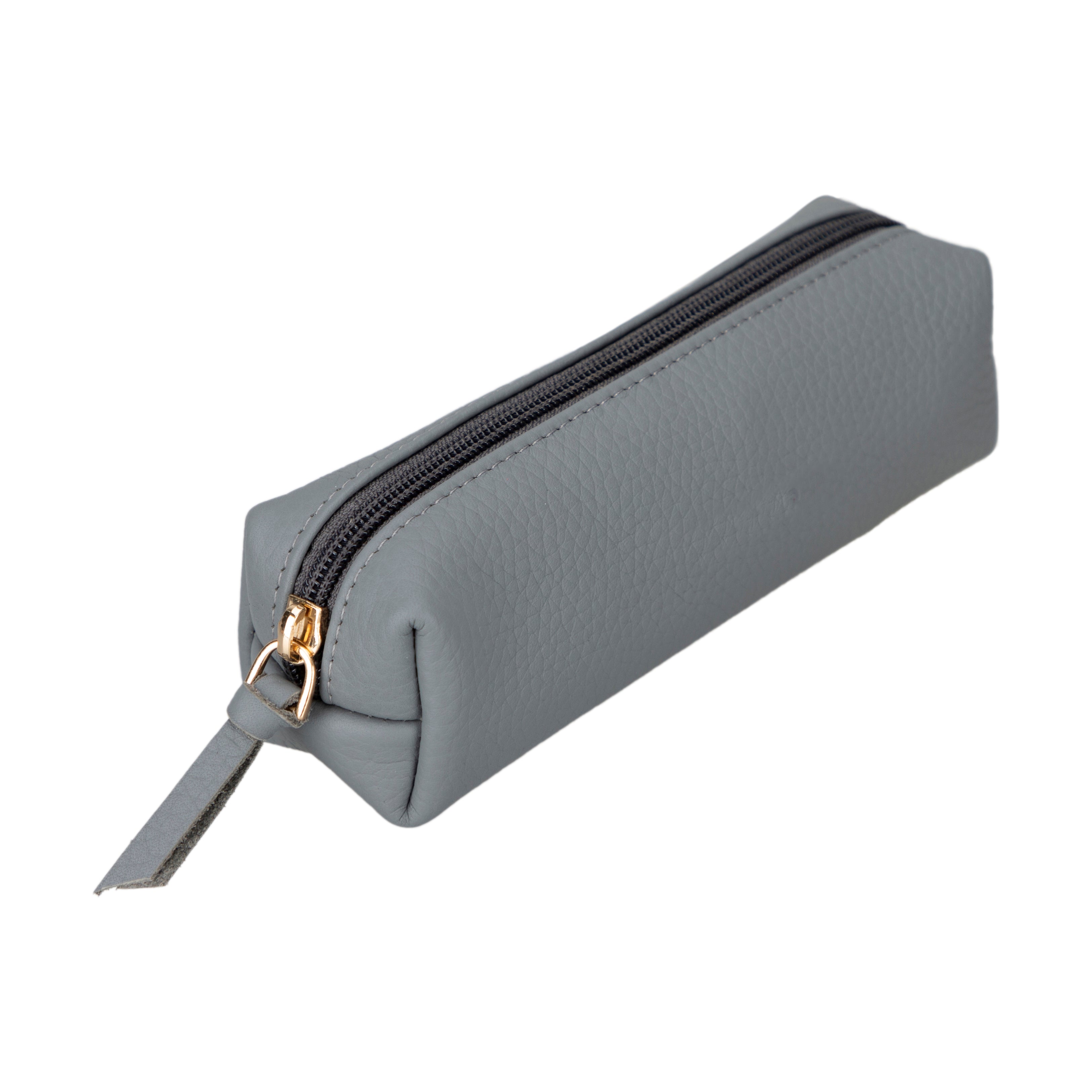 Multibox Leather Pencil Case - TORONATA - color_ Gray