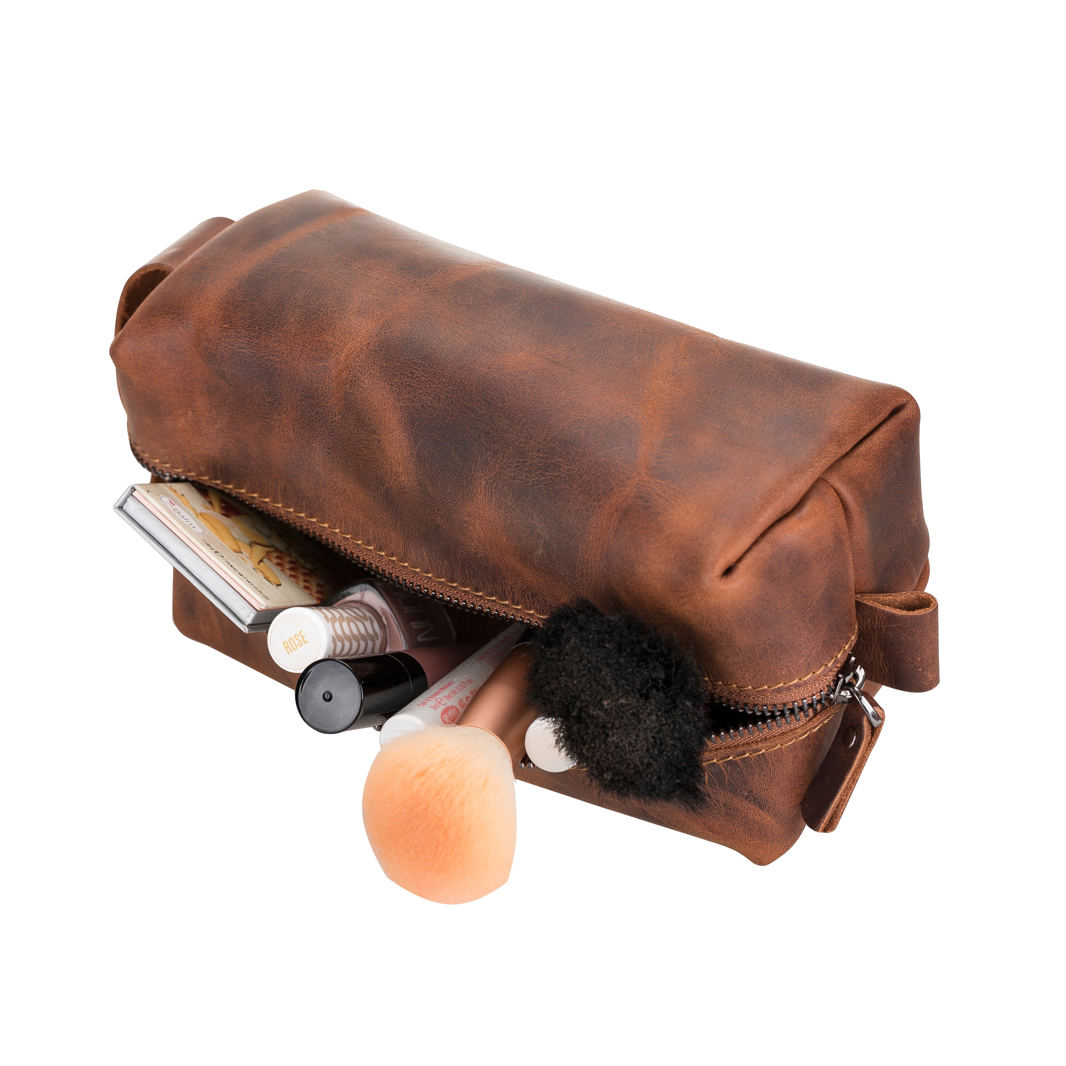 Eve Leather Dopp Kit, Large - TORONATA - color_ Peru