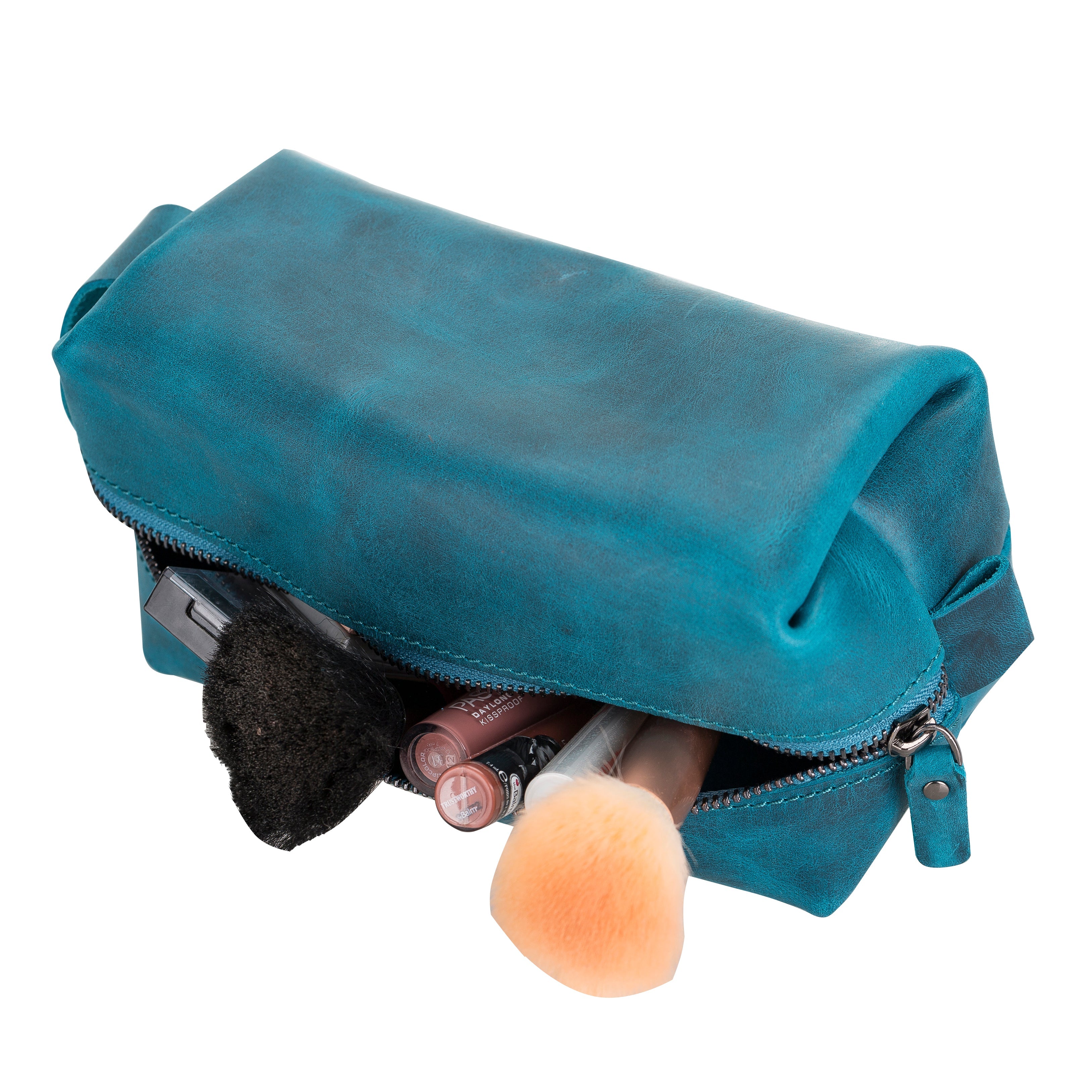 Eve Leather Dopp Kit, Large - TORONATA - color_ Sky Blue