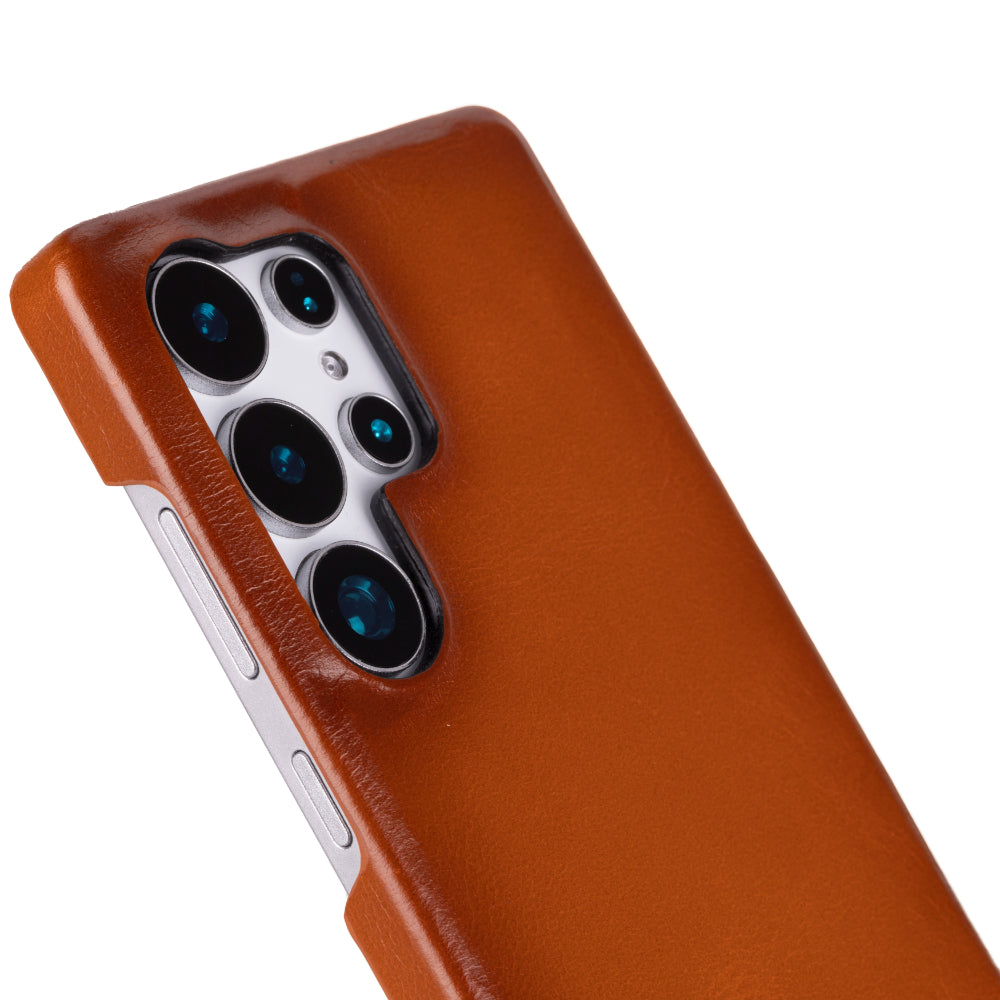 Marion Samsung Galaxy S25 Ultra Leather Case - Ultra Thin - TORONATA - #color_tan