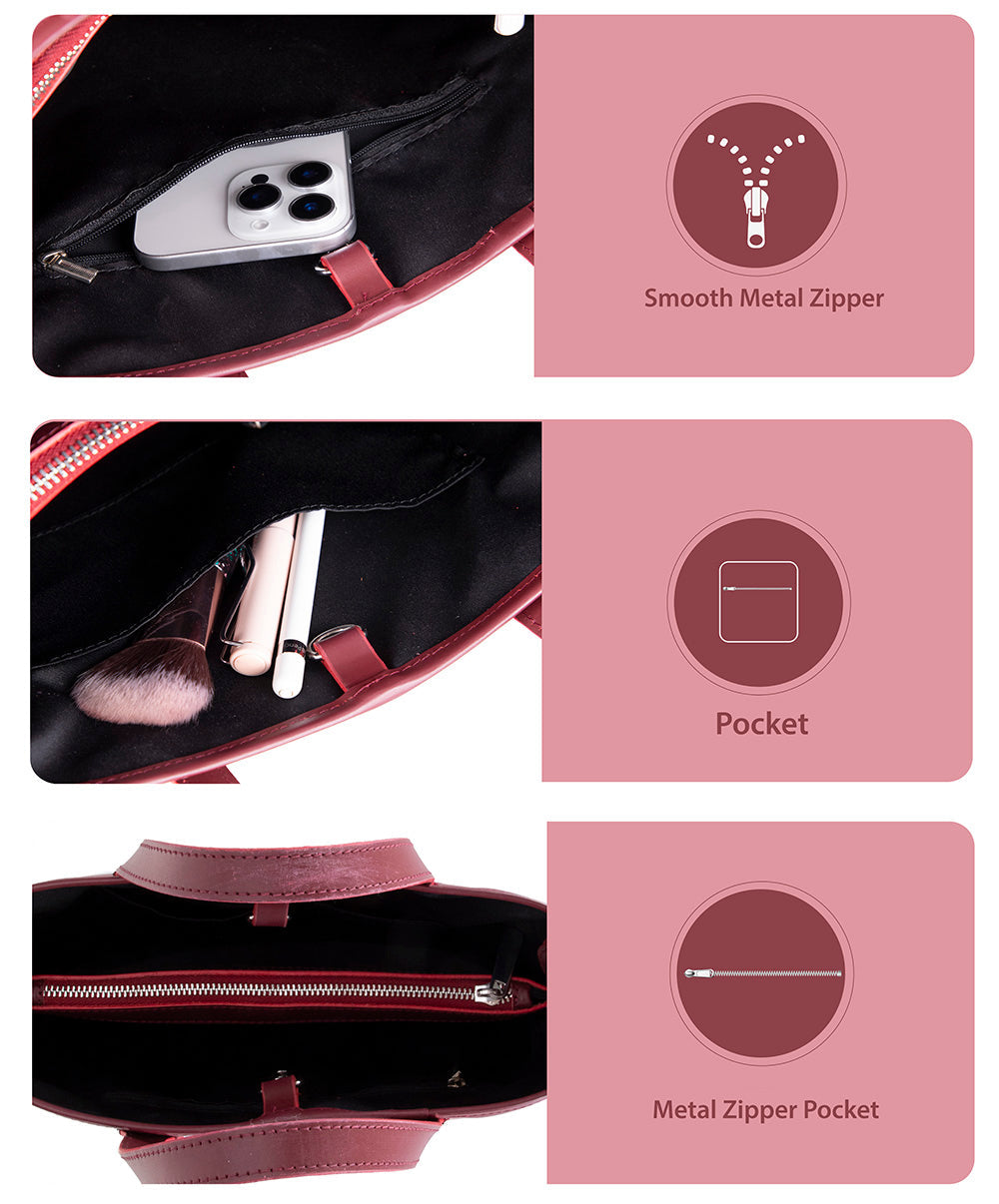 Mesa Leather Tote Bag for Women – Genuine Leather | TORONATA