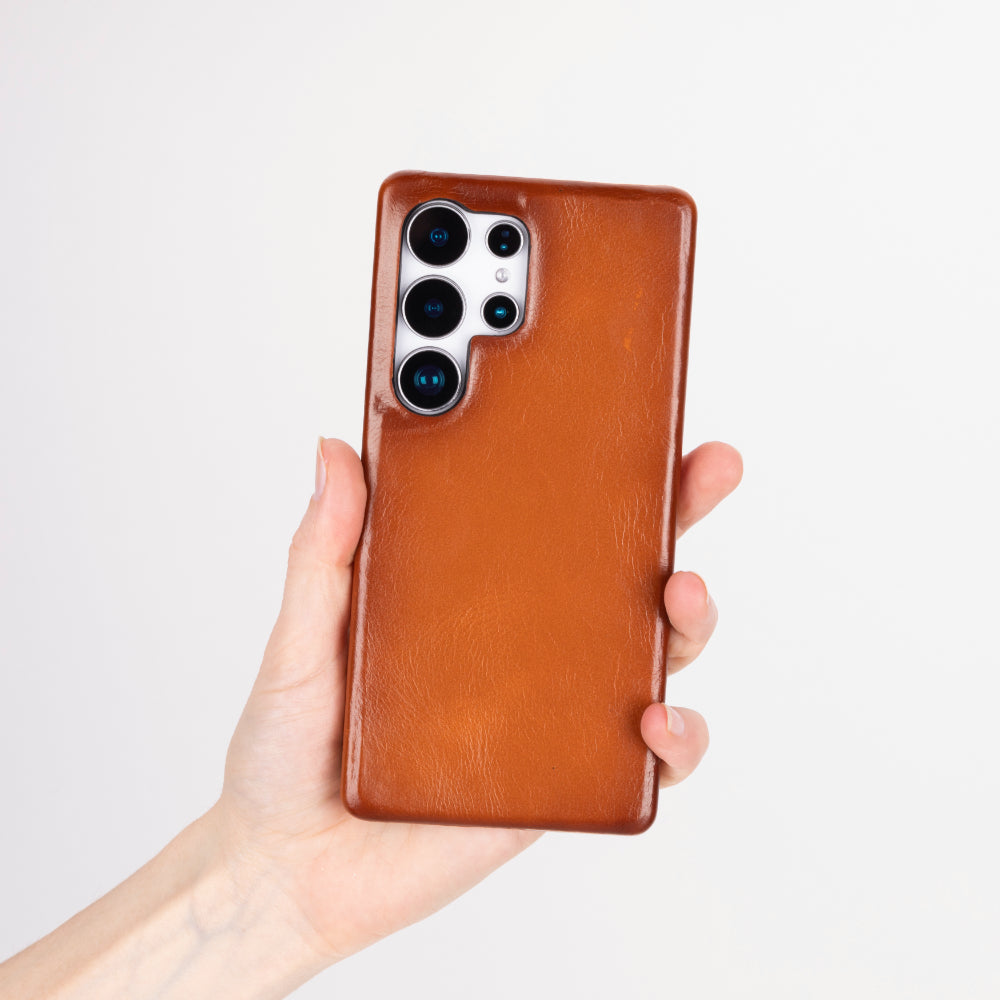 Marion Samsung Galaxy S25 Ultra Leather Case - Ultra Thin - TORONATA - #color_tan