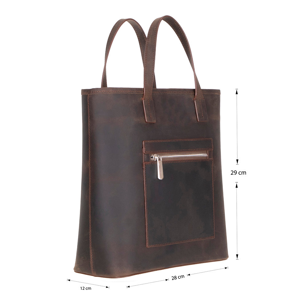 Mesa Leather Tote Bag for Women – Genuine Leather | TORONATA