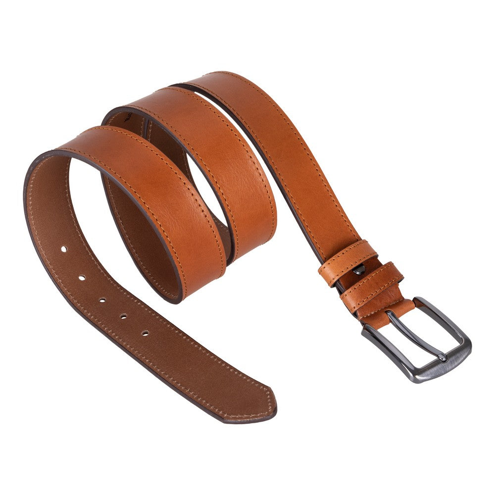 Globe Genuine Leather Belt – Handmade Premium Men’s Belt with Heavy-Duty Metal Buckle