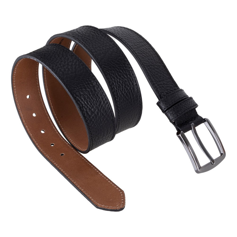 Globe Genuine Leather Belt – Handmade Premium Men’s Belt with Heavy-Duty Metal Buckle