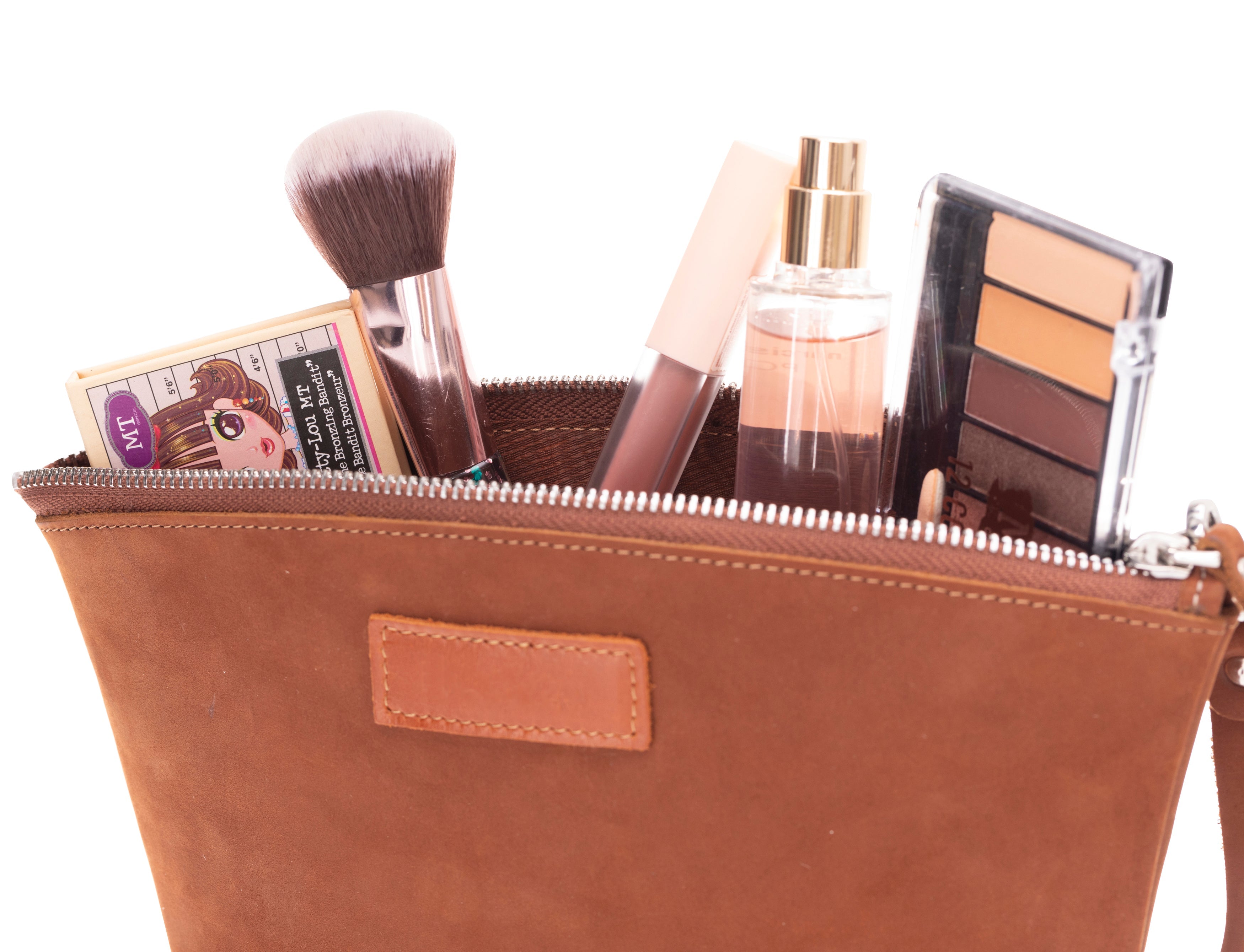 Avondale Premium Leather Dopp Kit - Travel Makeup Bag for Men & Women - TORONATA - #color_tan