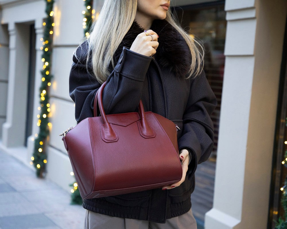 Salinas Genuine Leather Handbag for Women - Medium