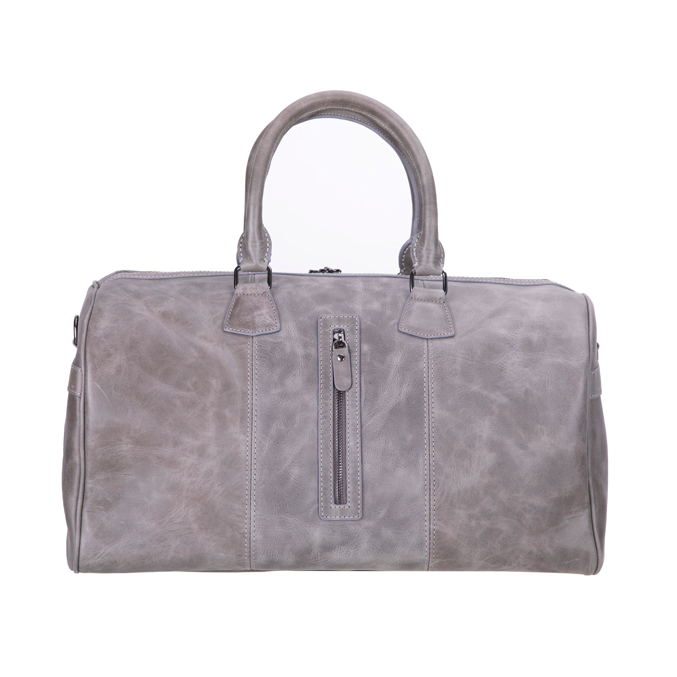 Atmore Leather Duffle Bag - TORONATA - color_gray