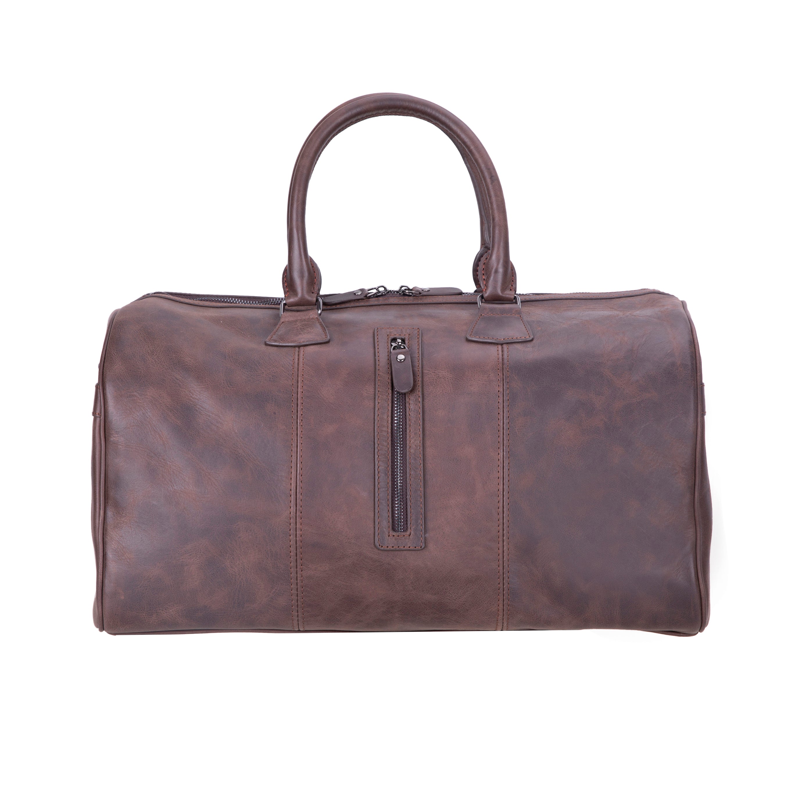 Atmore Leather Duffle Bag - TORONATA - color_brown