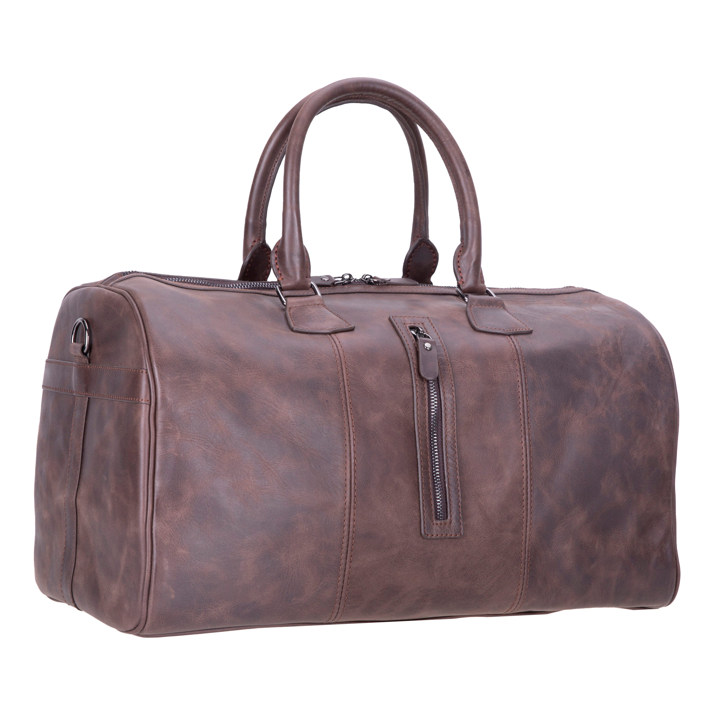 Atmore Leather Duffle Bag - TORONATA - color_brown