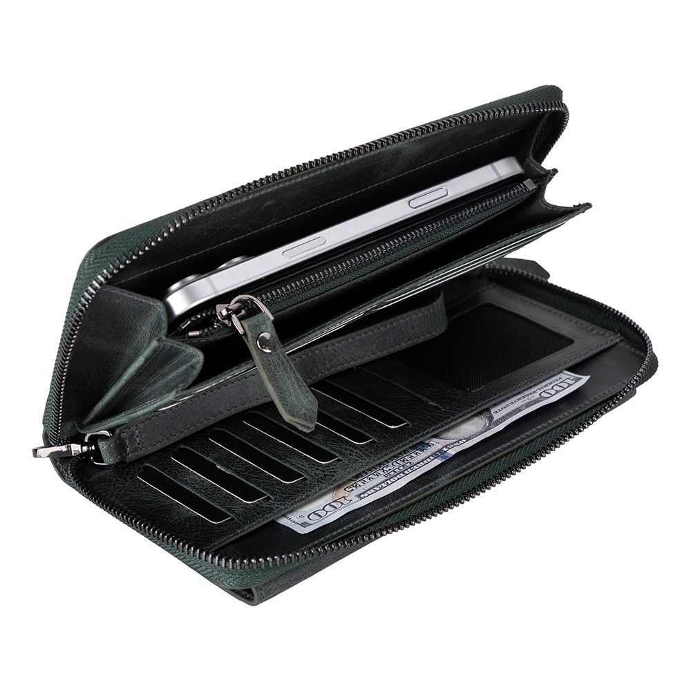 Anchorage Leather Wallet – Phone Holder & 12 Card Slots