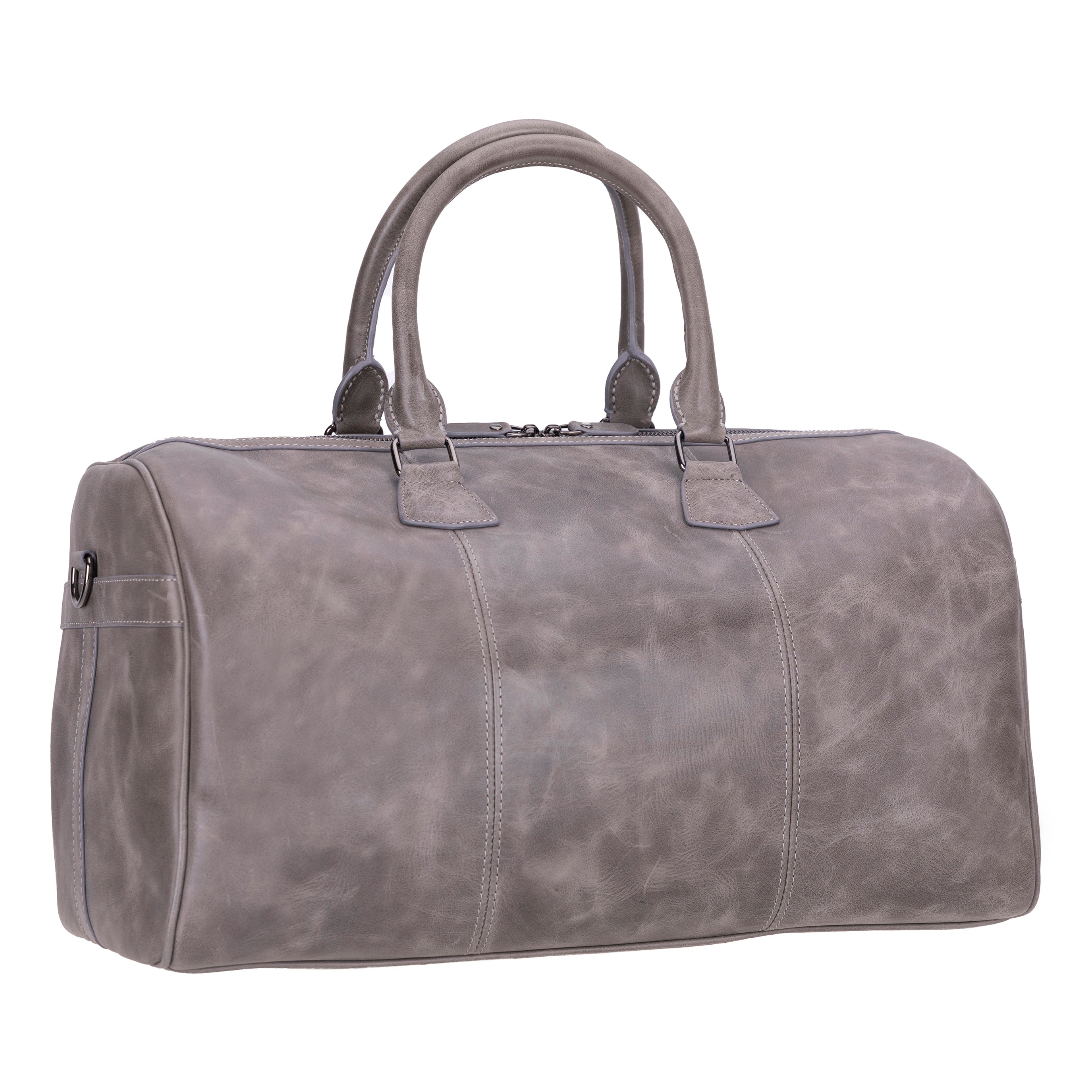 Atmore Leather Duffle Bag - TORONATA - color_gray