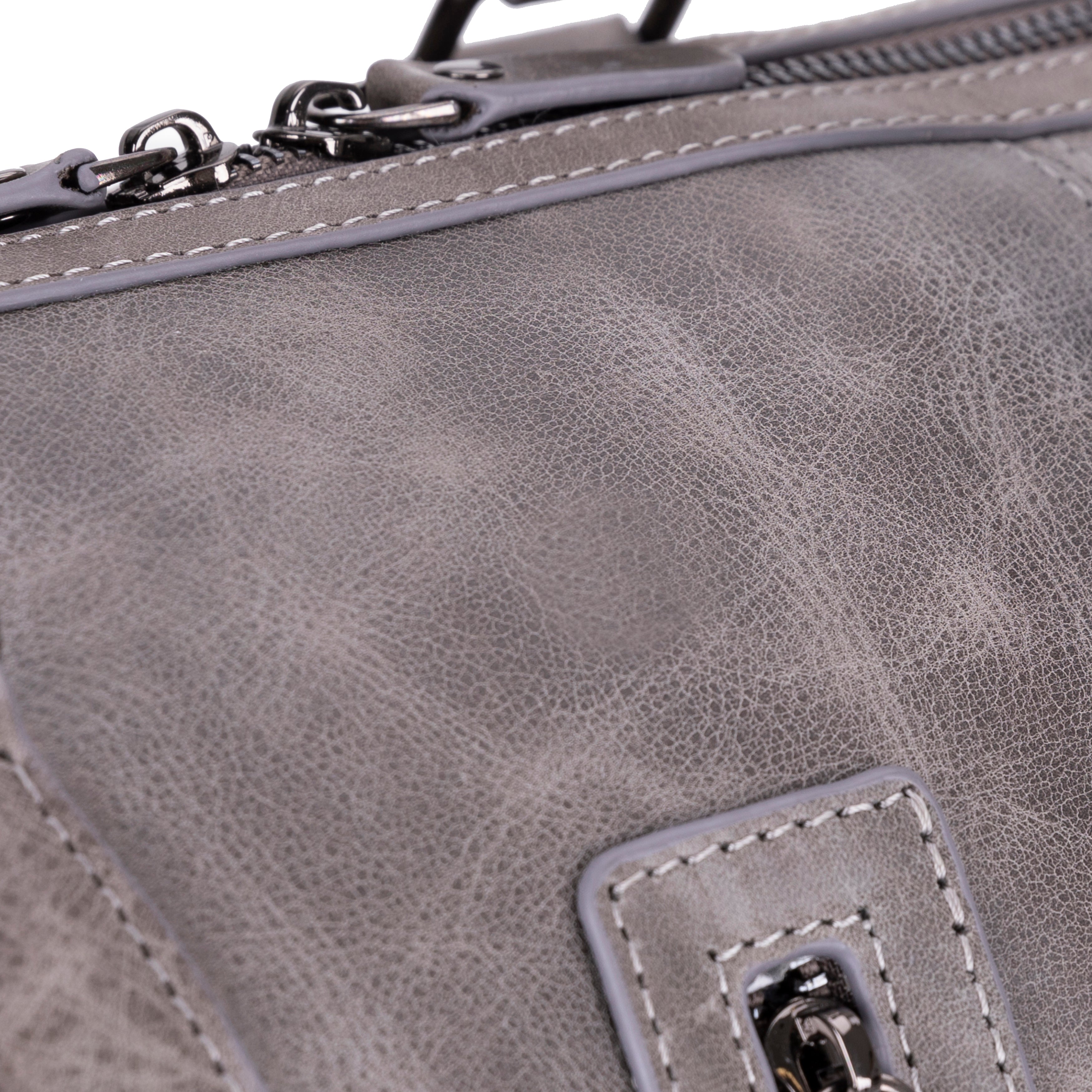 Atmore Leather Duffle Bag - TORONATA - color_gray