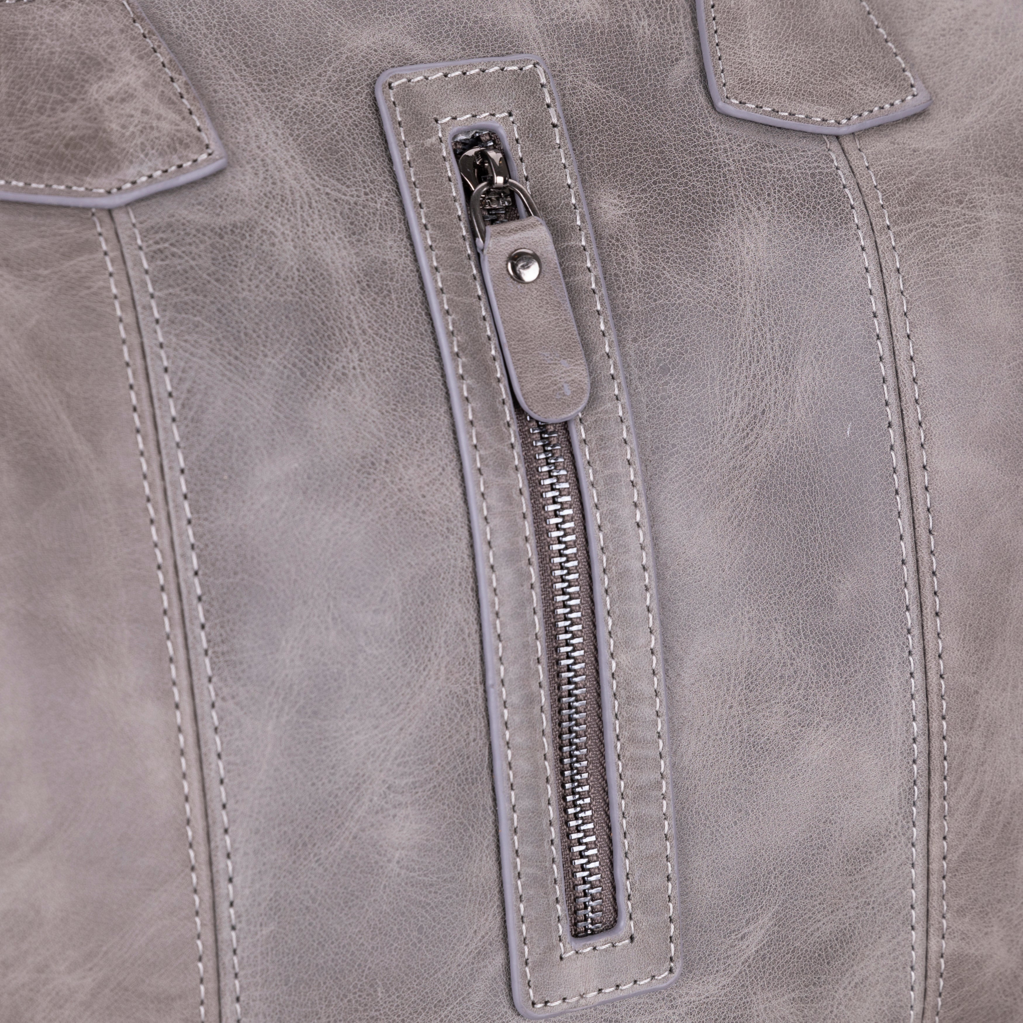 Atmore Leather Duffle Bag - TORONATA - color_gray