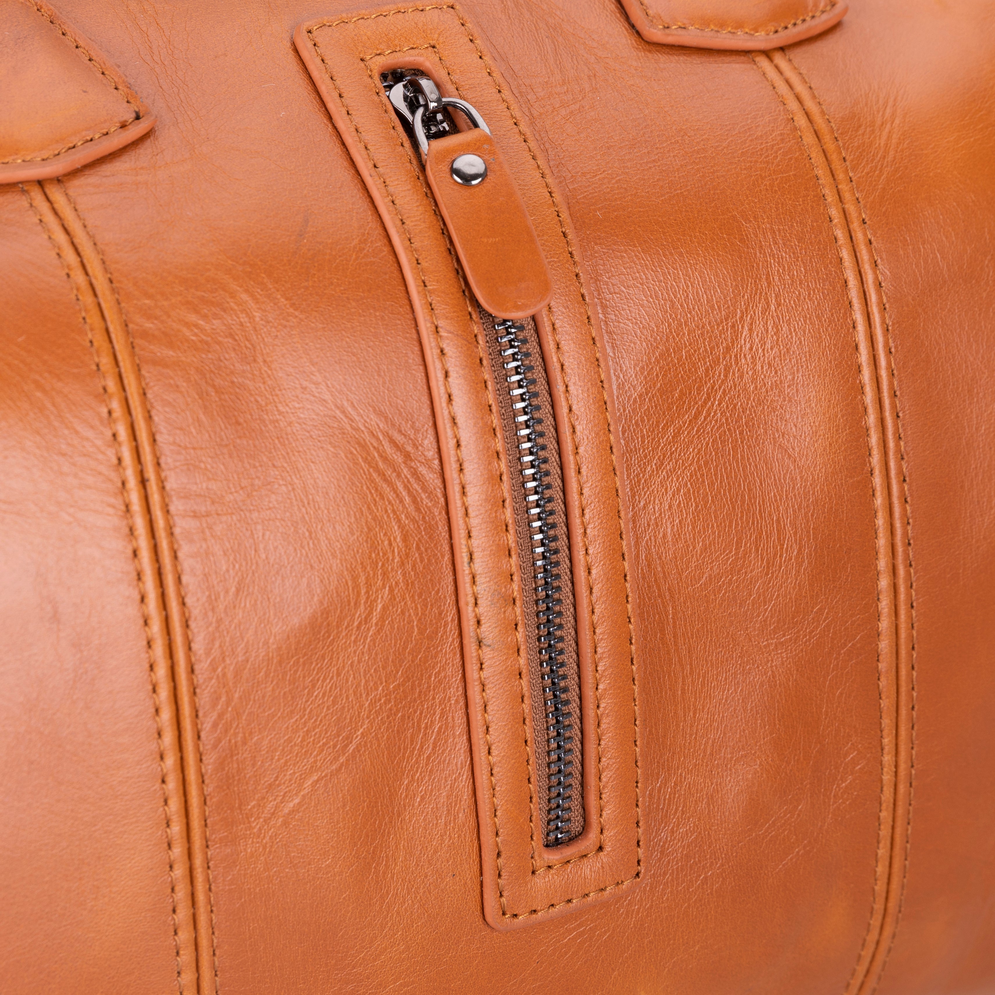 Atmore Leather Duffle Bag - TORONATA - color_tan