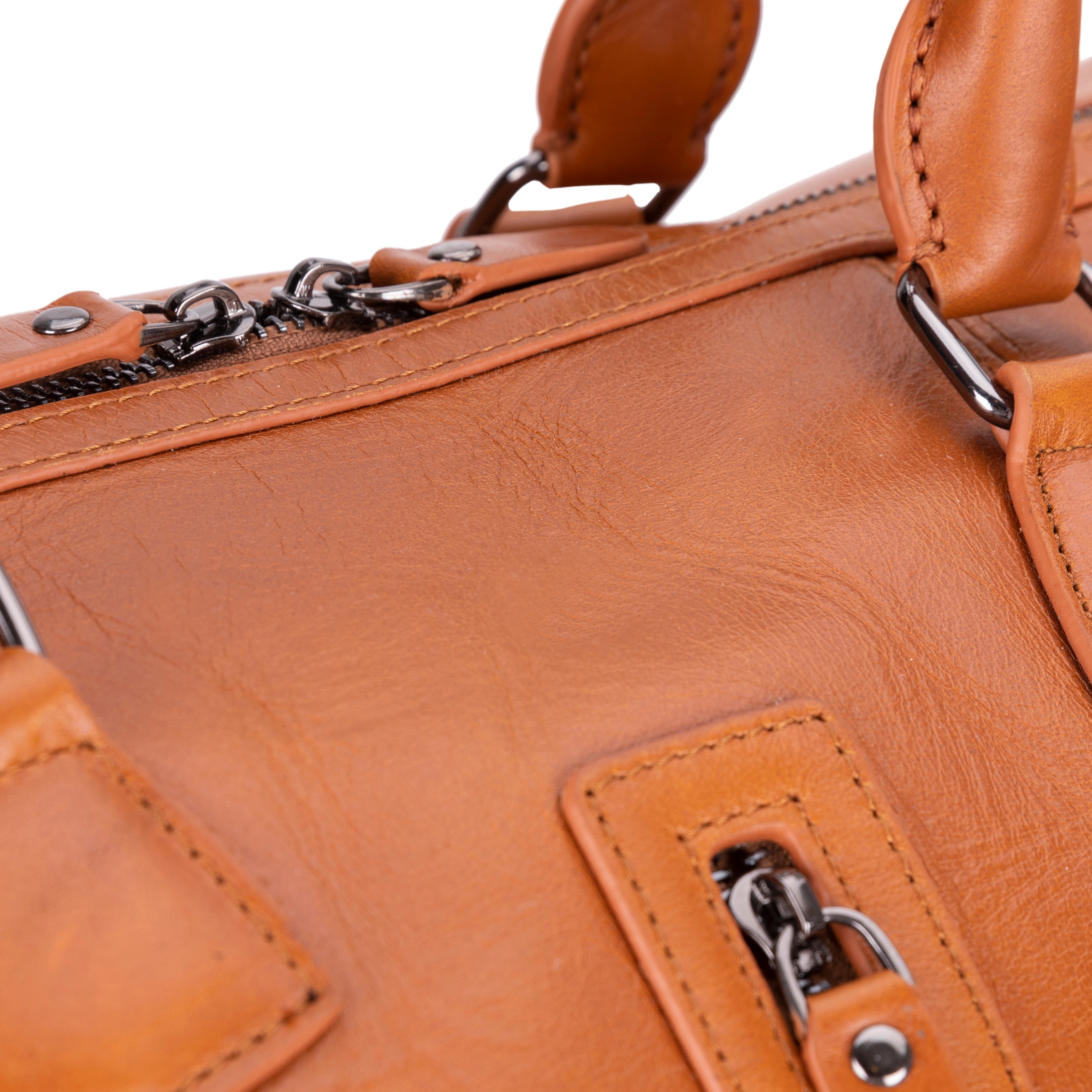 Atmore Leather Duffle Bag - TORONATA - color_tan