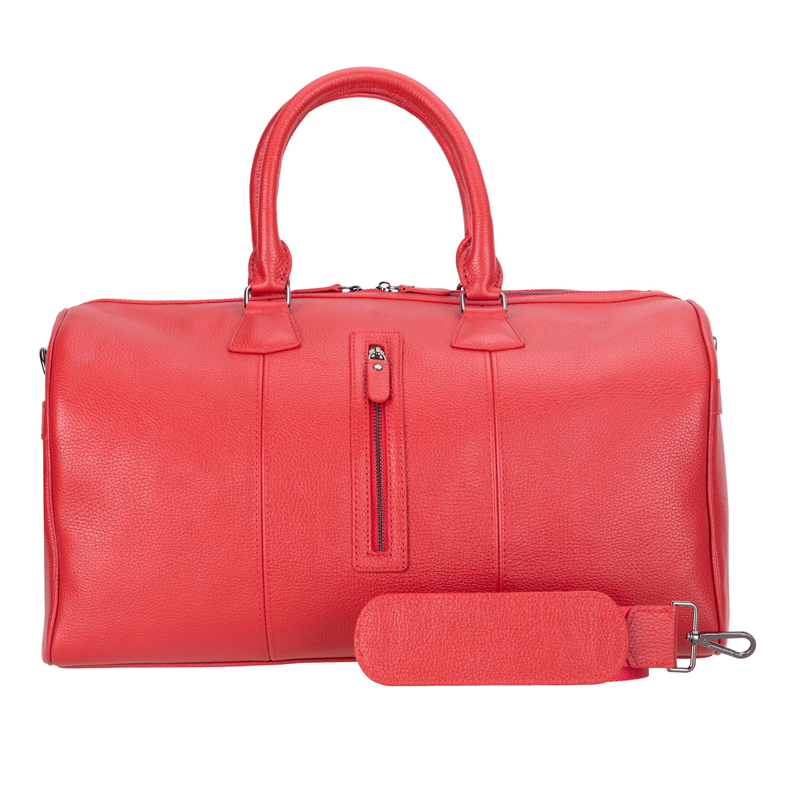 Atmore Leather Duffle Bag - TORONATA - color_red
