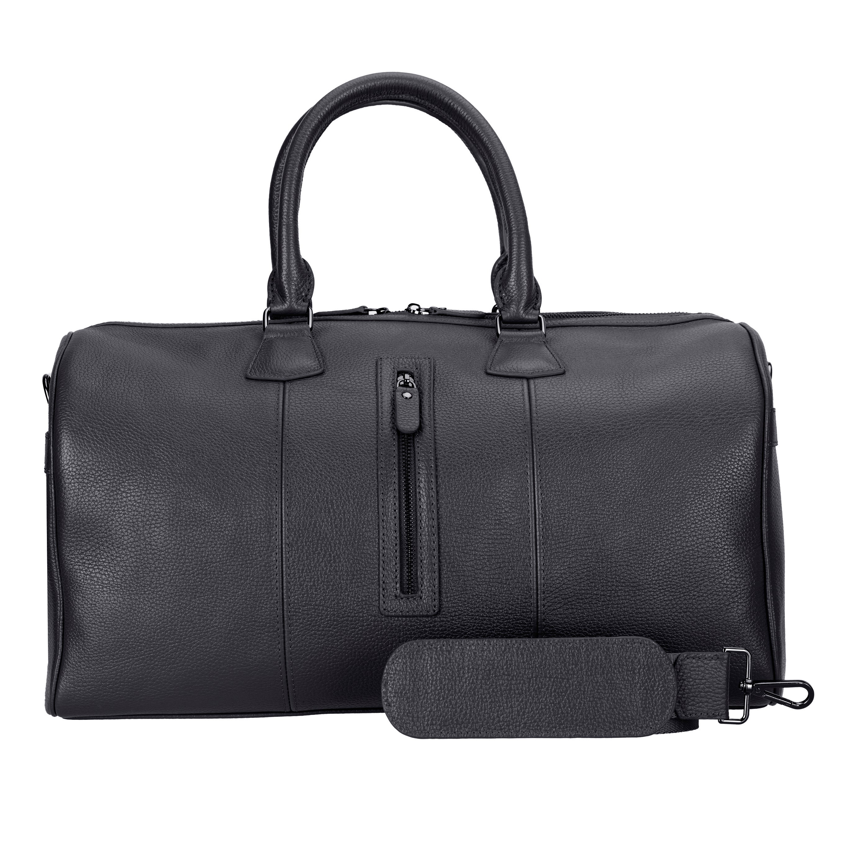Atmore Leather Duffle Bag - TORONATA - color_black