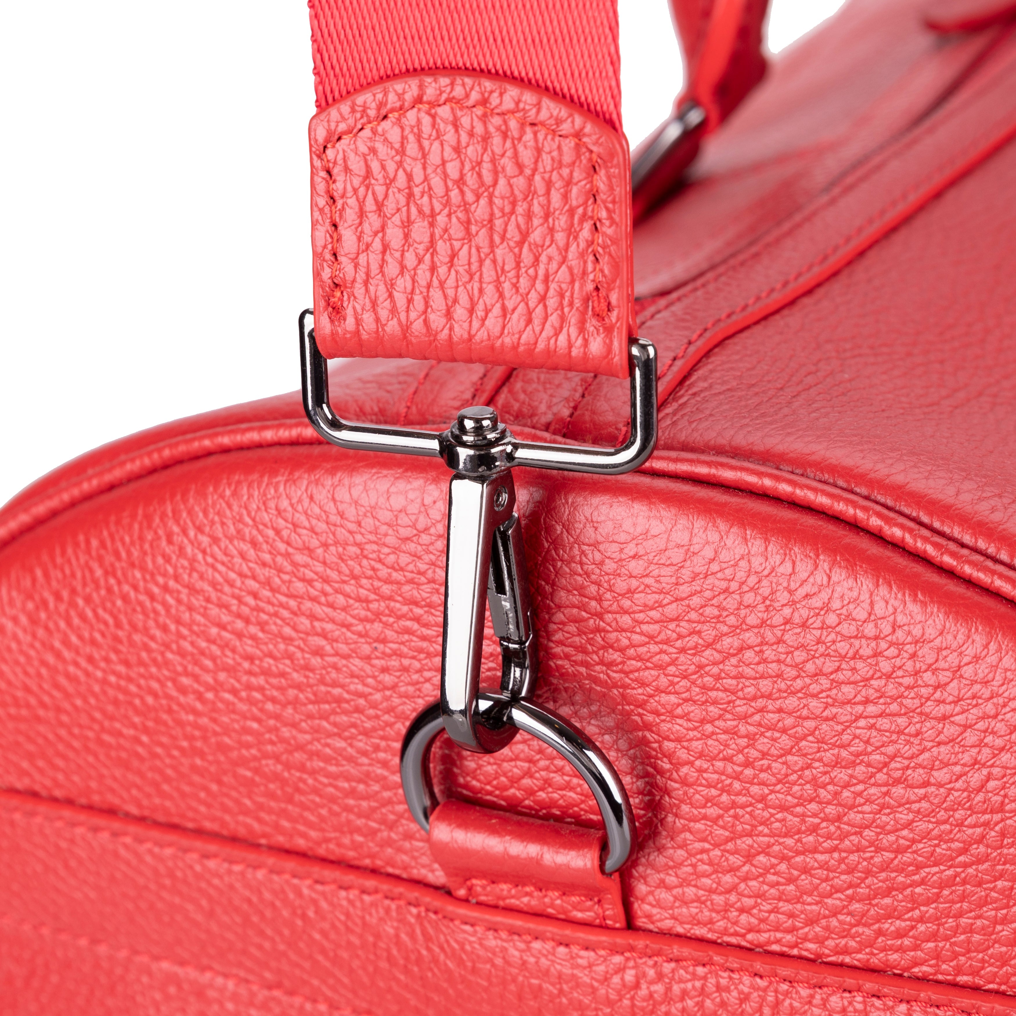 Atmore Leather Duffle Bag - TORONATA - color_red