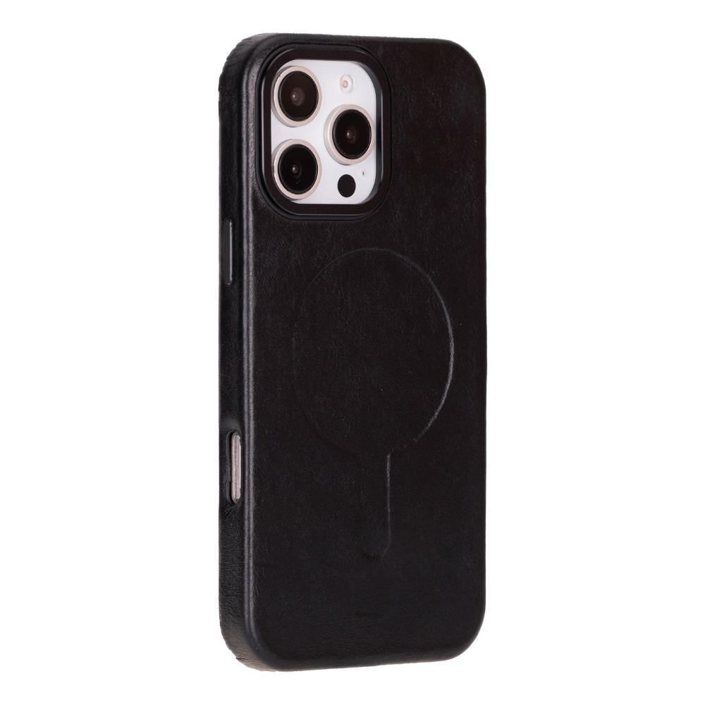 Vento iPhone 16 Pro Leather Case - TORONATA - color_ Black