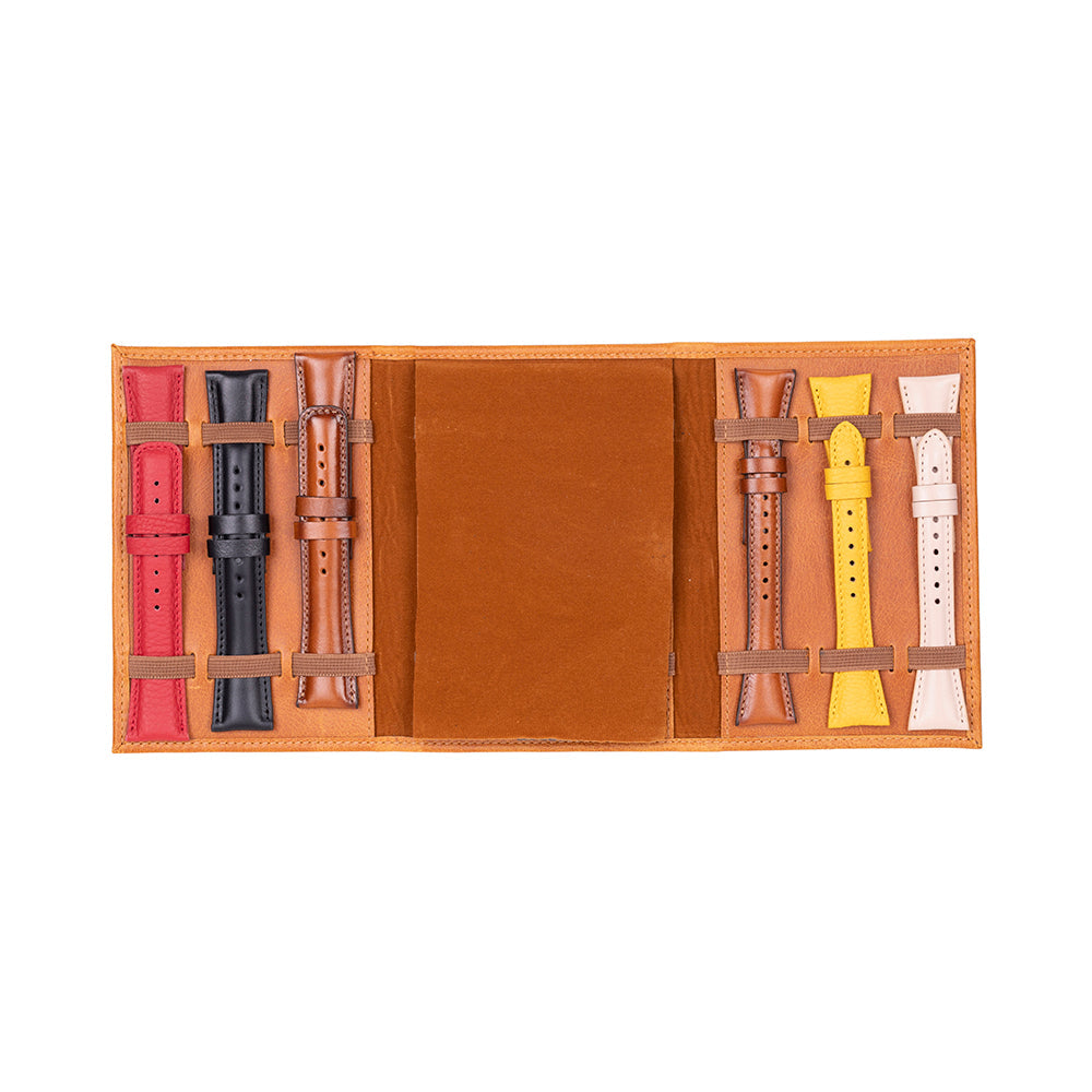 Skagway Leather Watch Band Organizer – 3 Slot Travel Case
