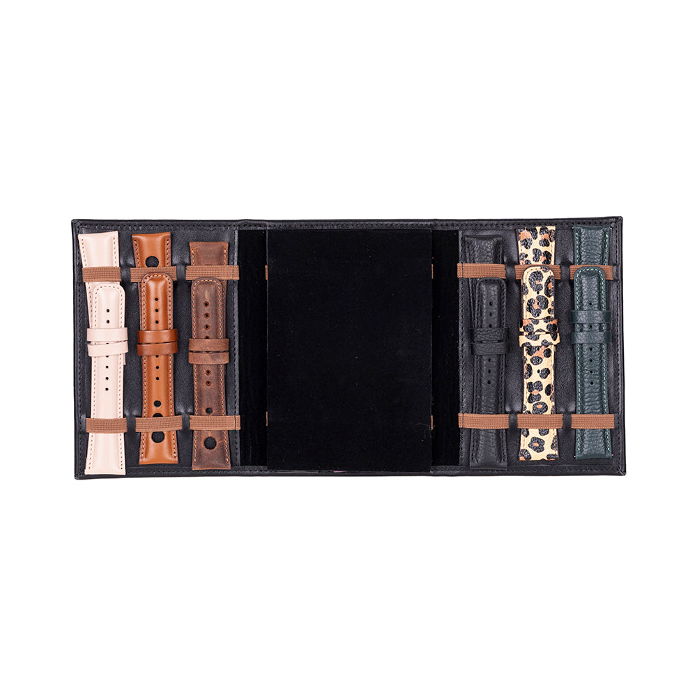 Skagway Leather Watch Band Organizer – 3 Slot Travel Case