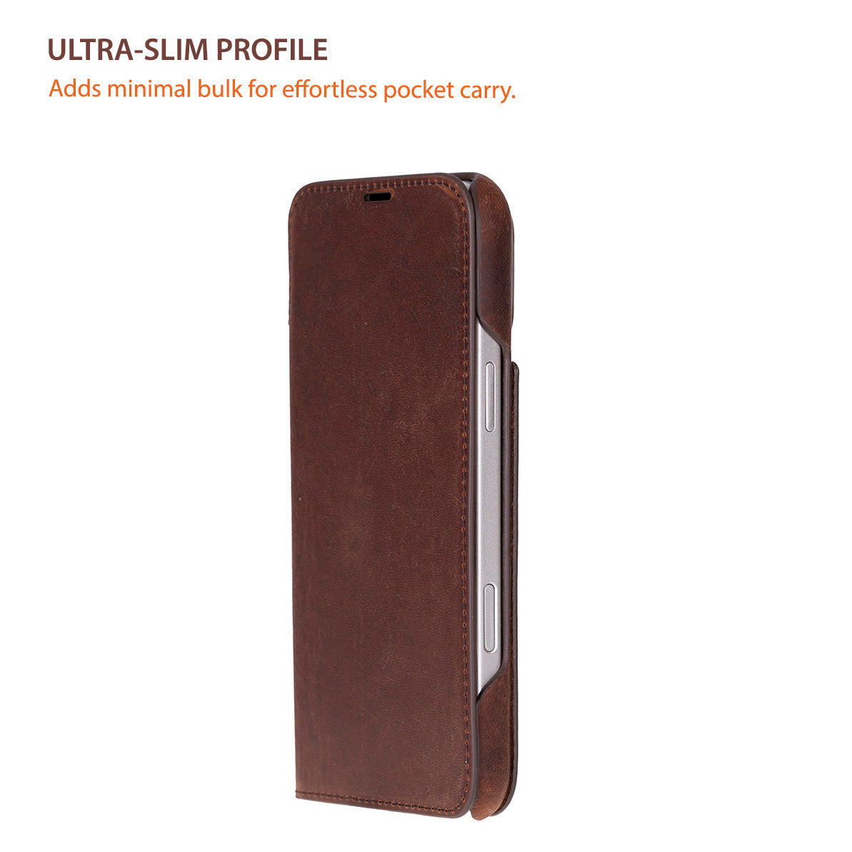 Decatur iPhone 17 Pro Leather Folio Wallet Case