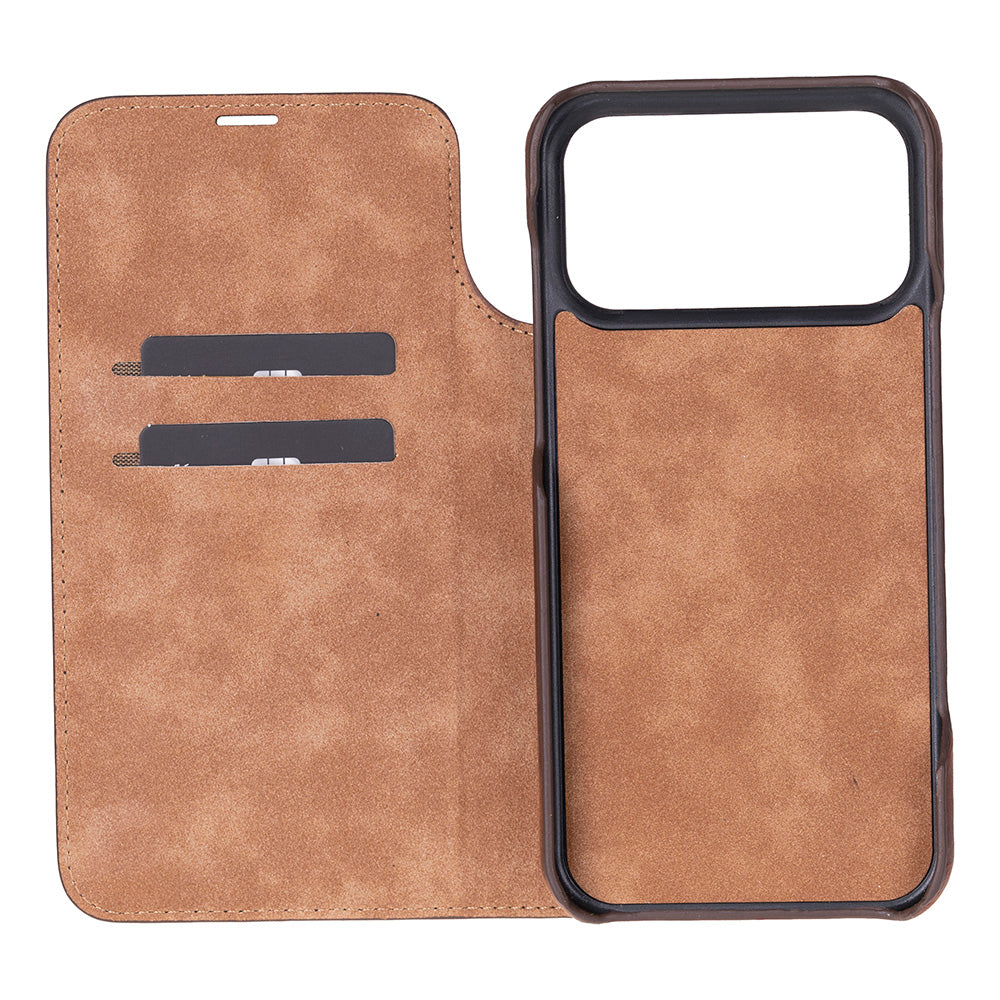 Decatur iPhone 17 Pro Max Leather Folio Case
